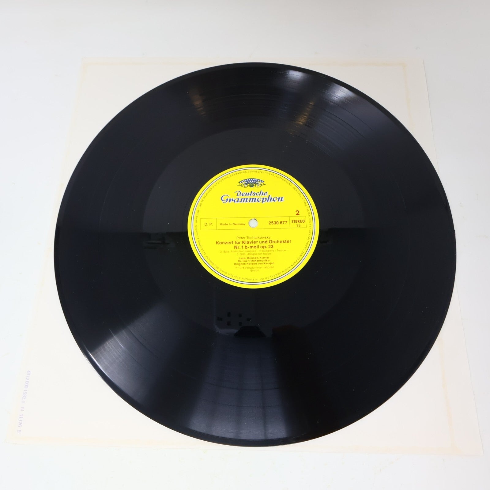 Herbert von Karajan Lazar Berman Tschaikowsky Klavierkonzert 1 Record 2530 677