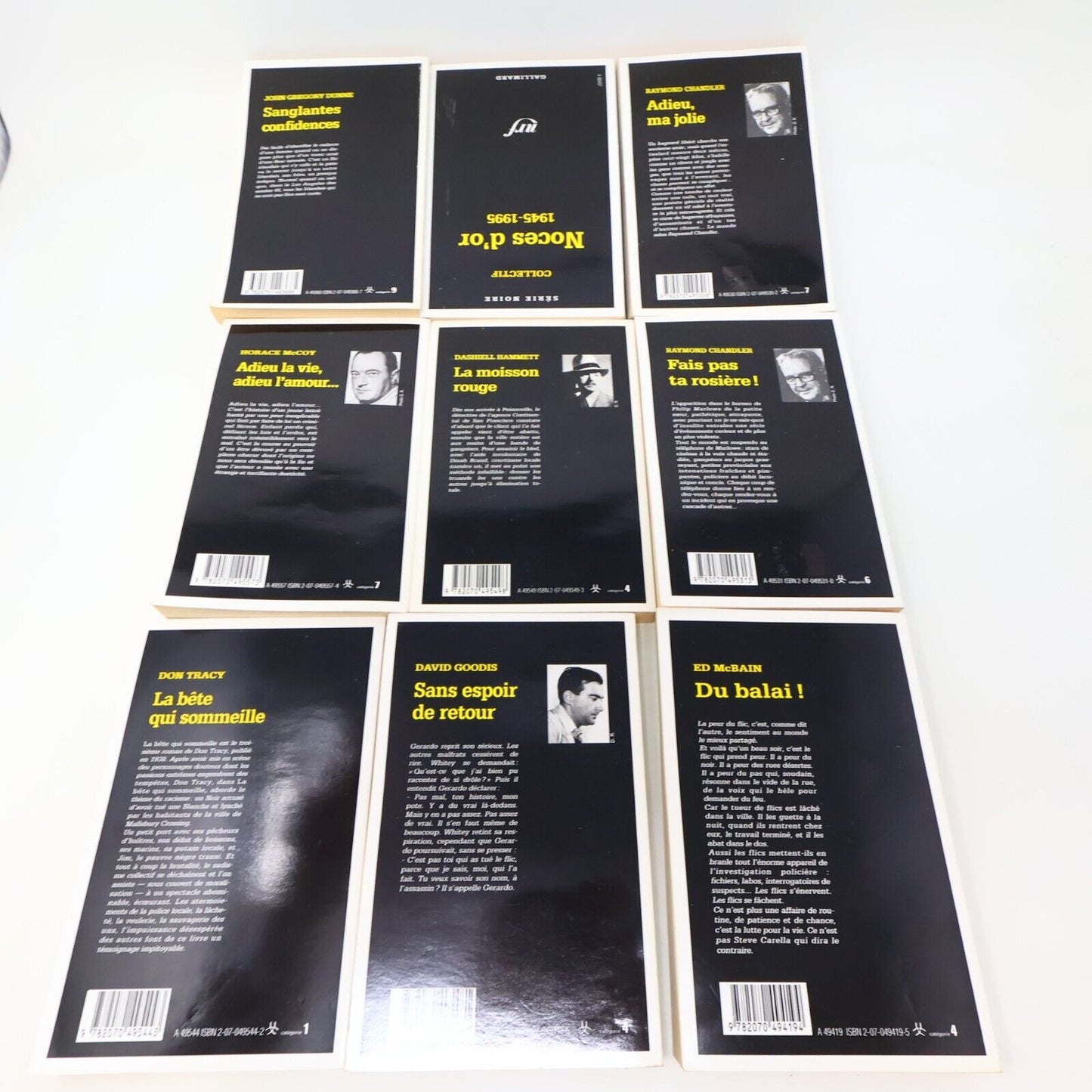 Collection Série Noire nrf Lot 32 Livres Français French Gallimard Paperback PB