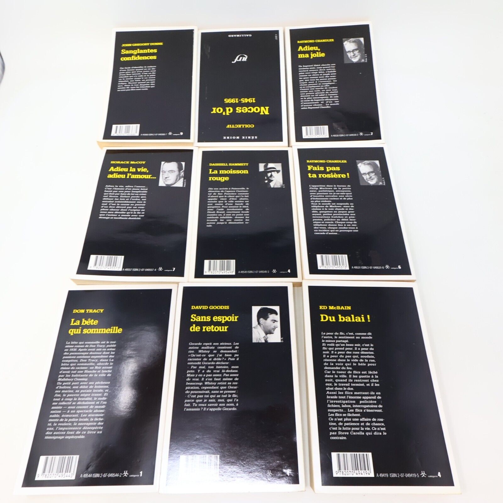 Collection Série Noire nrf Lot 32 Livres Français French Gallimard Paperback PB