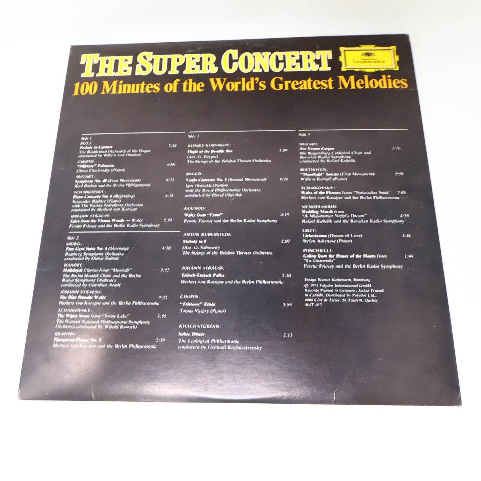The Super Concert Karajan Berliner Böhm Kubelik Fricsay 2x LP Record 2721 073