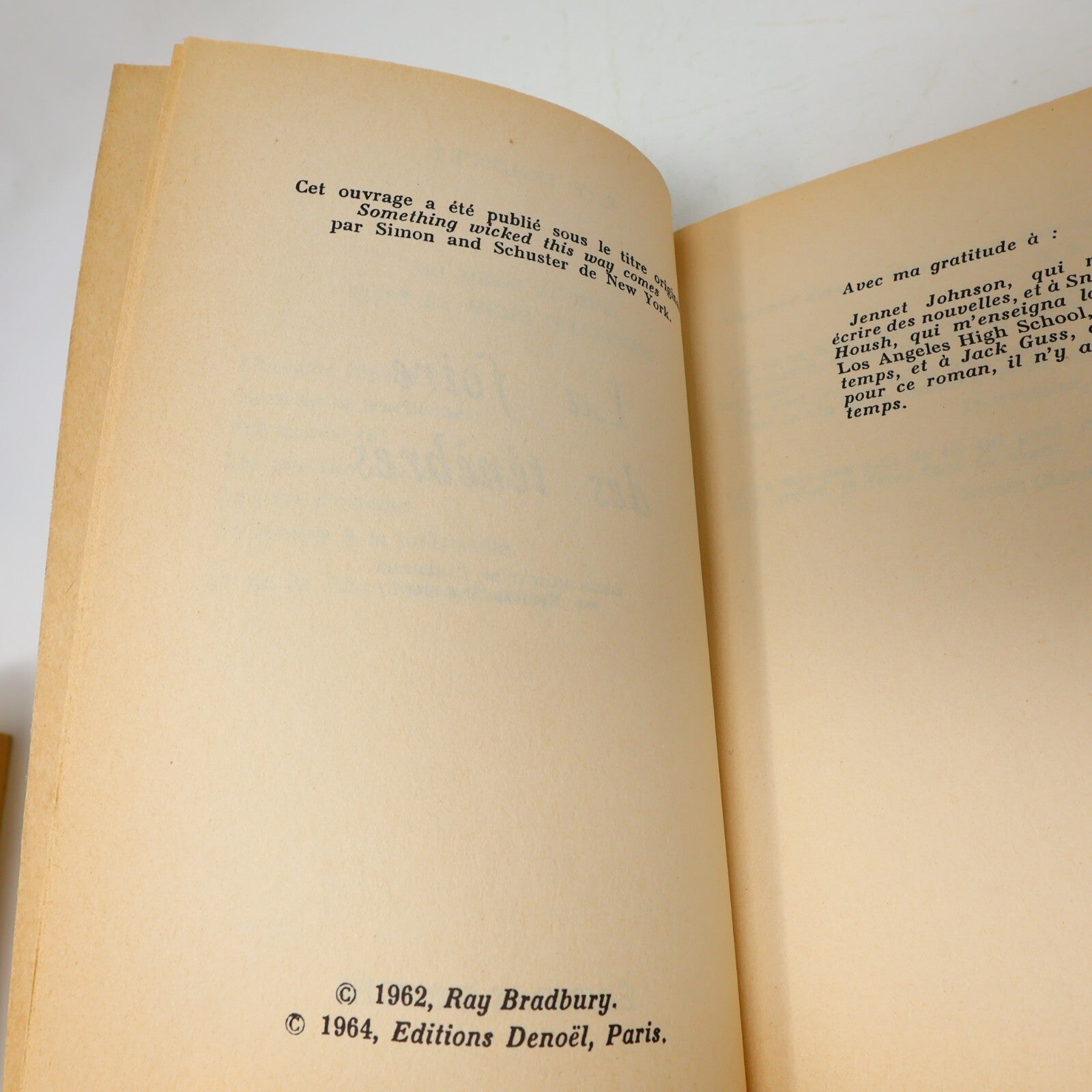 Présence du Futur Lot 4 Livres Bradbury/Matheson/Simak Foire des Ténèbres French