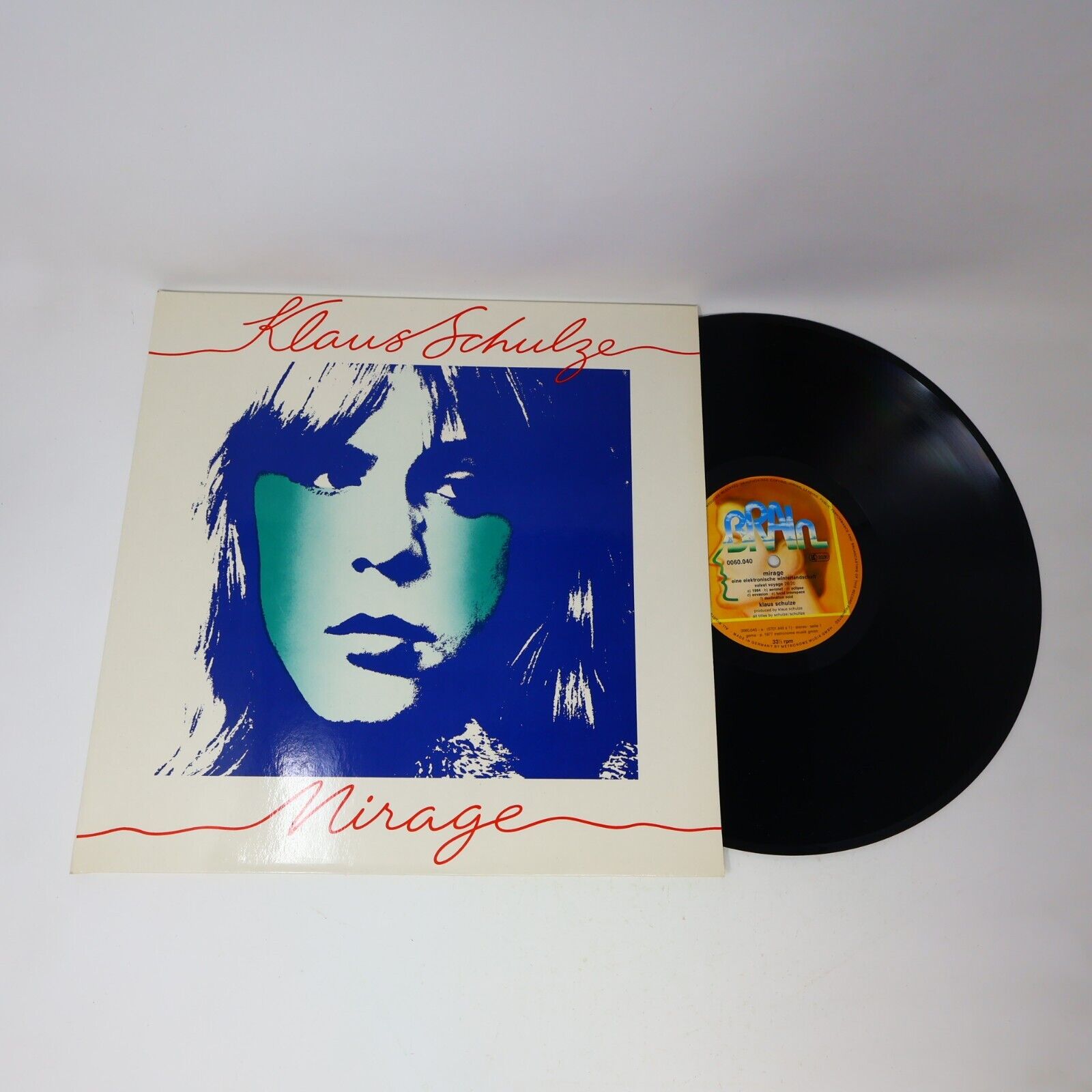 Klaus Schulze Mirage LP Record Vinyl 1977 Germany 60.040 Berlin-School Ambient
