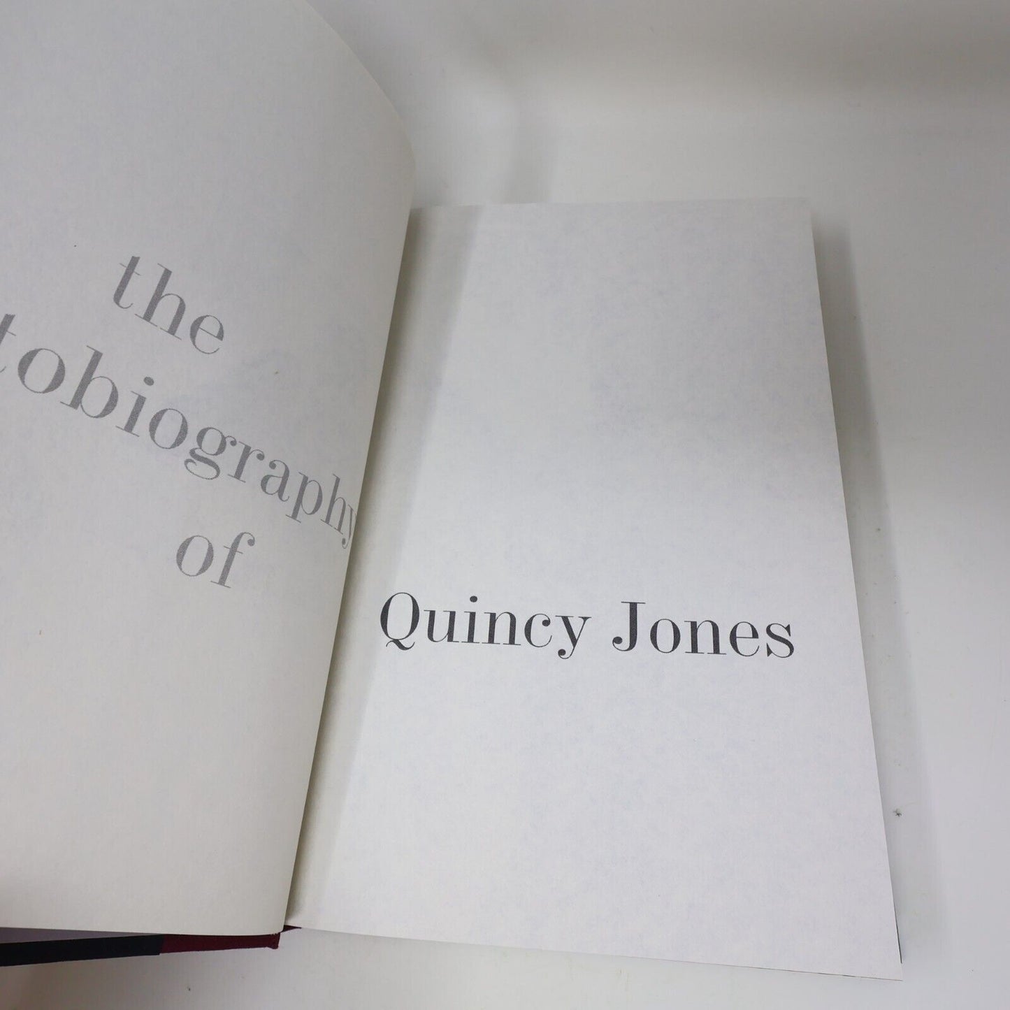 2001 Q the Autobiography of Quincy Jones Music 1st Edition Random House Book HC