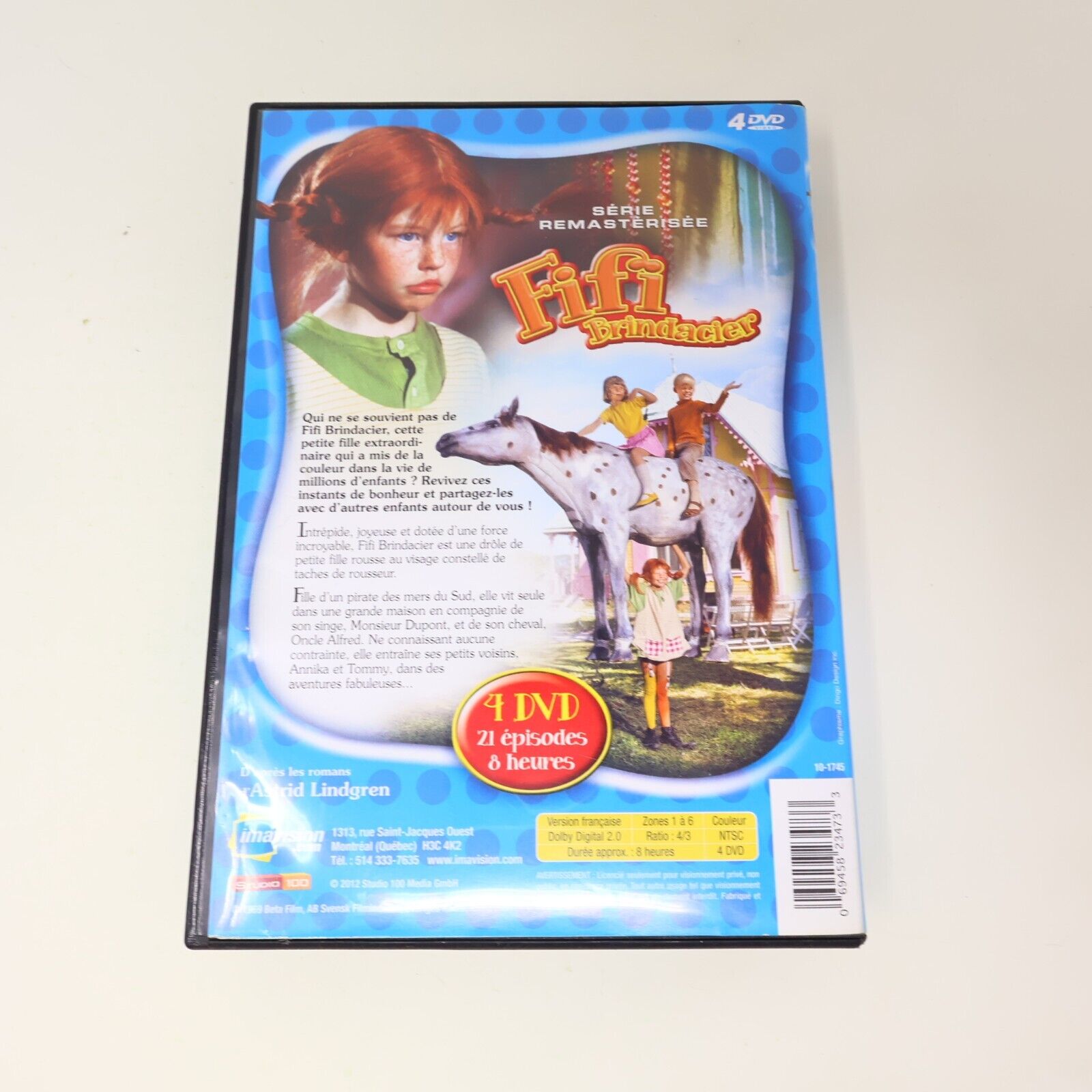 Fifi Brindacier Série Originale Remasterisée DVD Français 21 Épisodes NTSC Testé