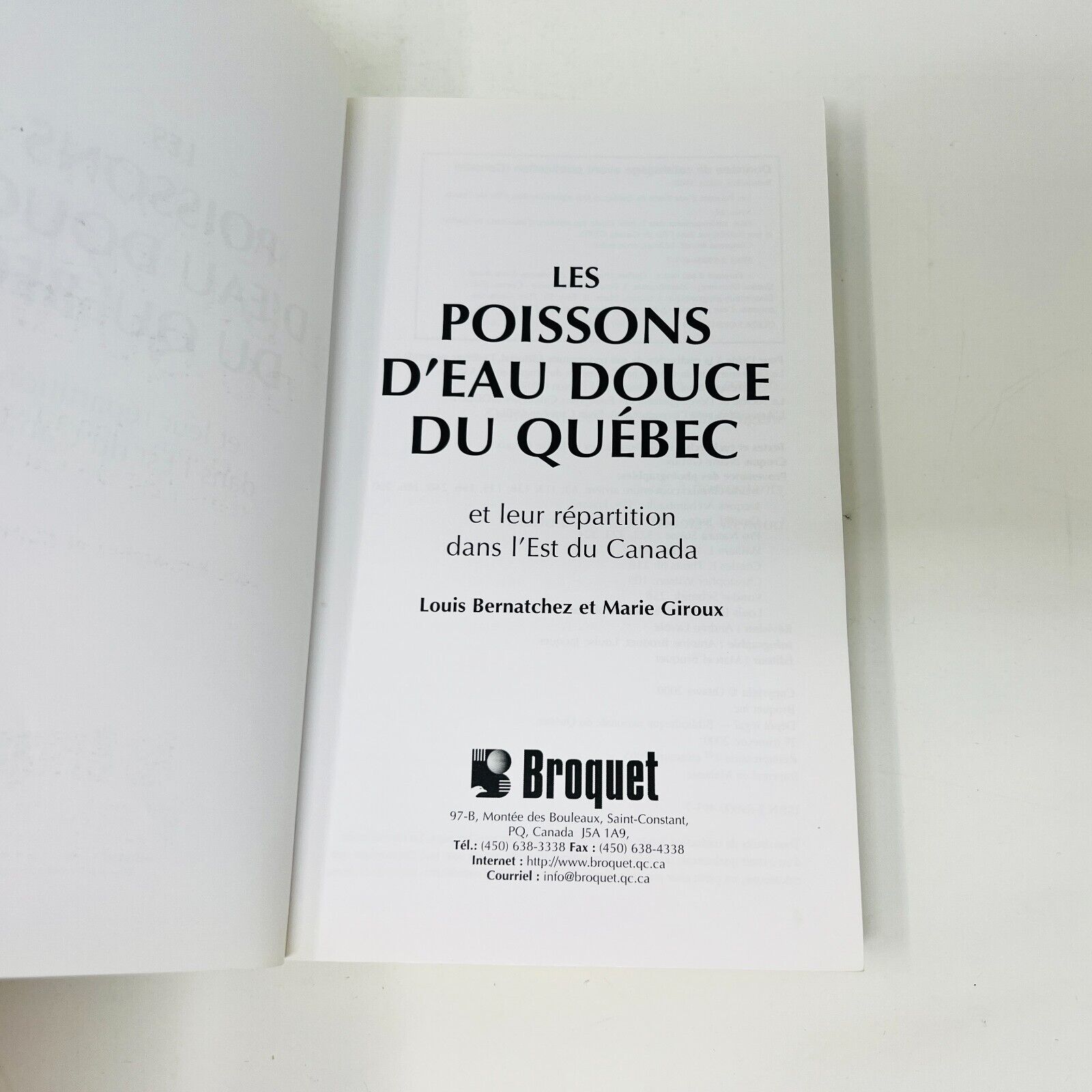 2005 Les Poissons d'Eau Douce du Québec Broquet de Louis Bernatchez/Marie Giroux