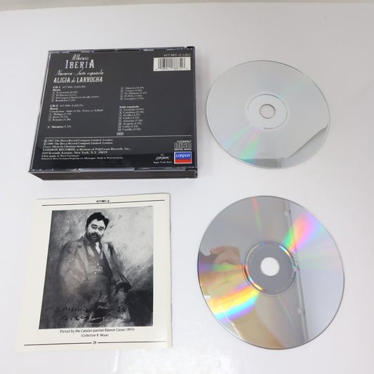 Alicia De Larrocha Isaac Albéniz Iberia/Navarra/Suite Espaňola Double CD 1988