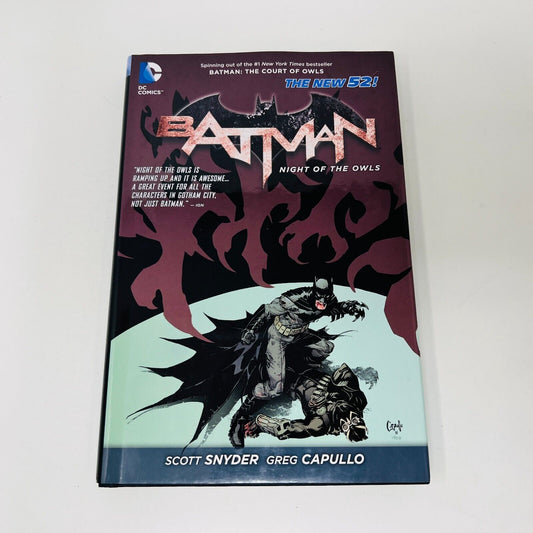 2013 Batman Night of the Owls DC Comics Hardcover DJ Scott Snyder/Greg Capullo
