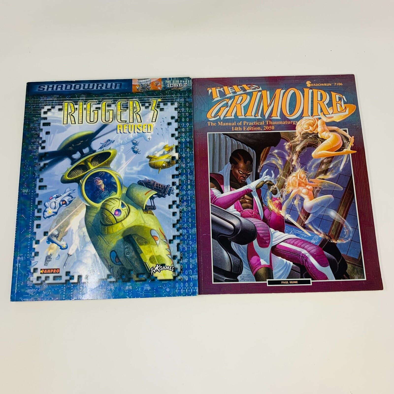 9x Shadowrun RPG Books Lot Sourcebook Companion Man Machine Cyberware 90-2000s