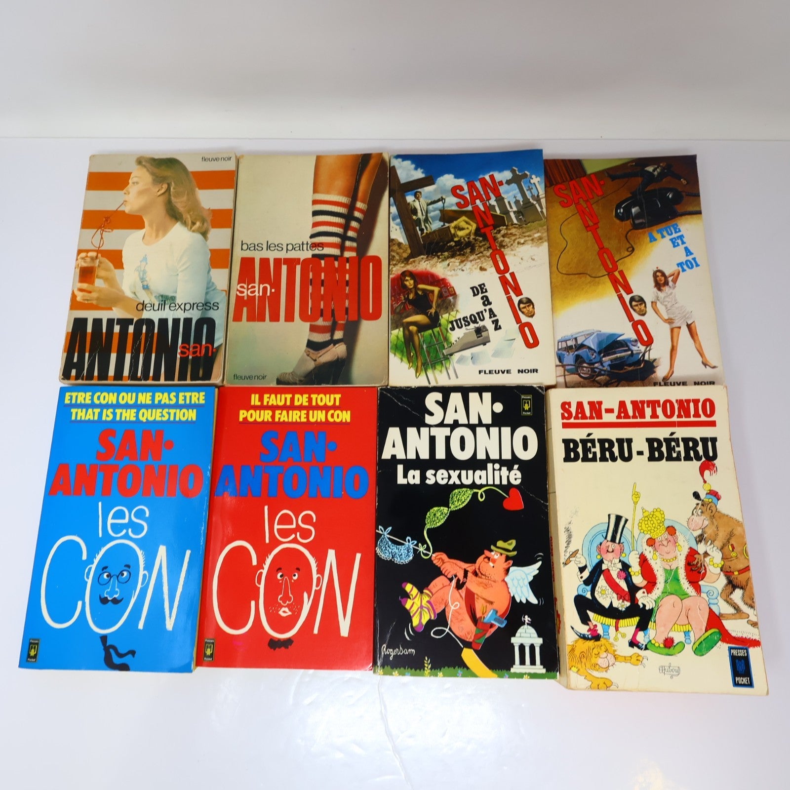 San-Antonio Lot 36 Livres Crime et Mystère Policier Thriller Fleuve Noir PB Vtg