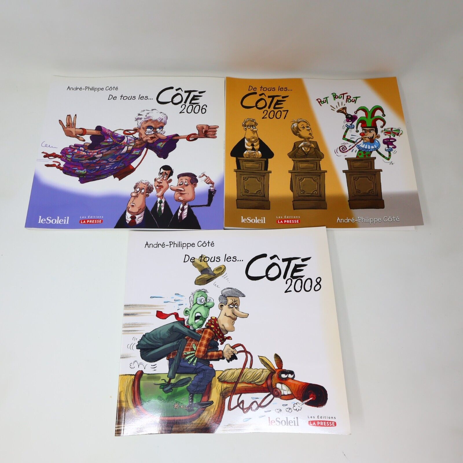 De Tous les Côté Lot 3 Bandes dessinées André-Philippe Coté 2006-2008 Français