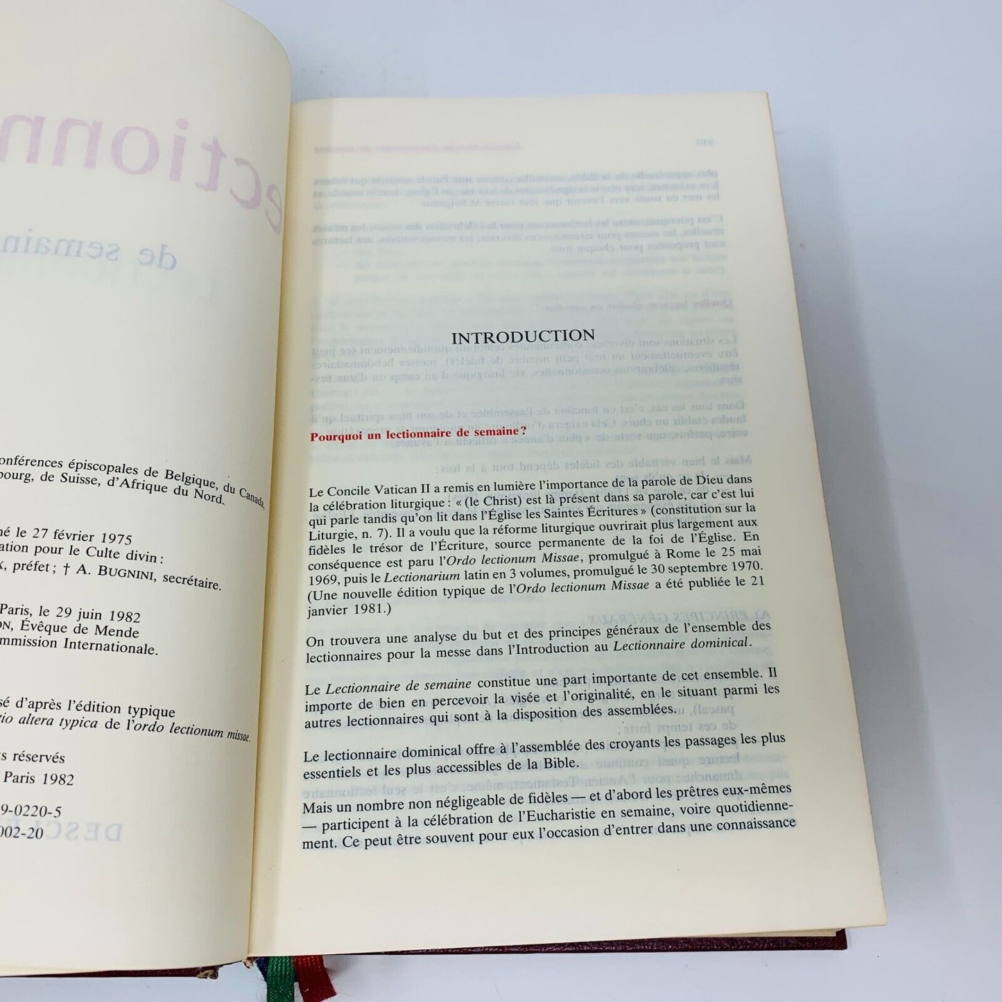 1993 Lectionnaire de Semaine Desclée Mame Français Temps Liturgiques Hardcover