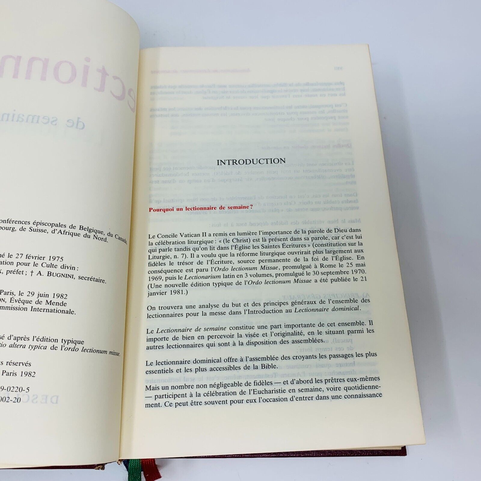 1993 Lectionnaire de Semaine Desclée Mame Français Temps Liturgiques Hardcover