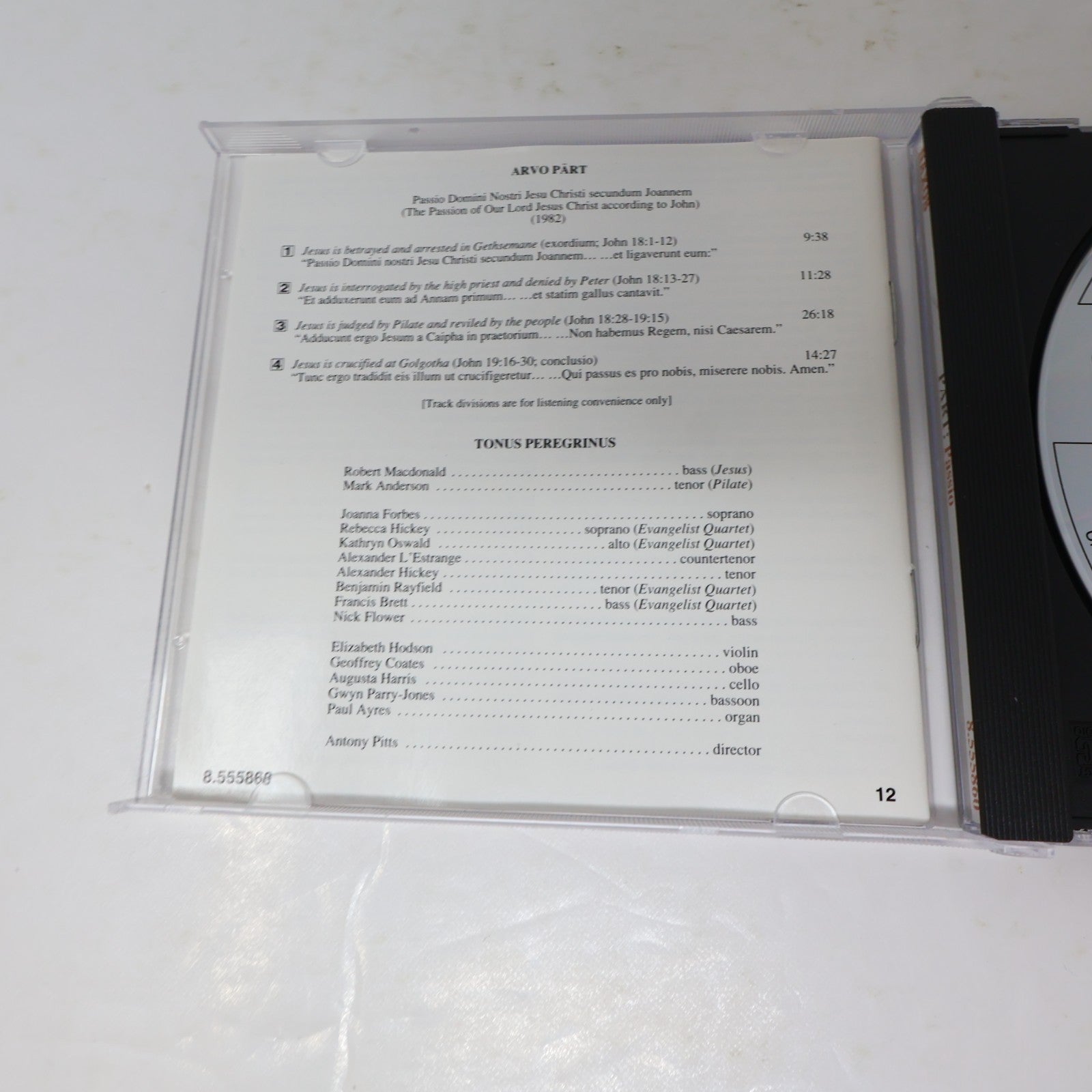 Arvo Pärt 3 CDs Lot Passio/Te Deum/Cello Concerto/"Pro et Contra" Classical