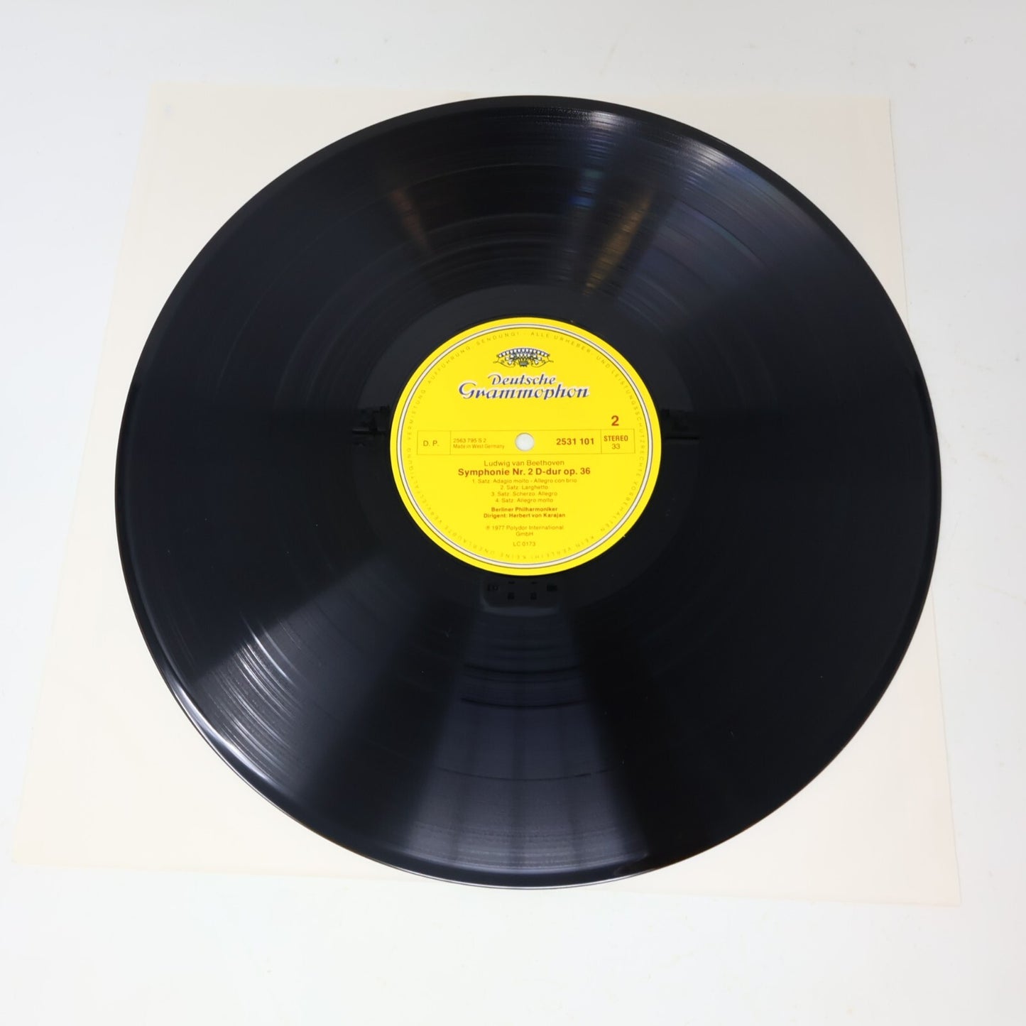 Beethoven Symphonie Nr. 1-2 5-6 8-9 Herbert von Karajan Berliner Lot 4 LP Record