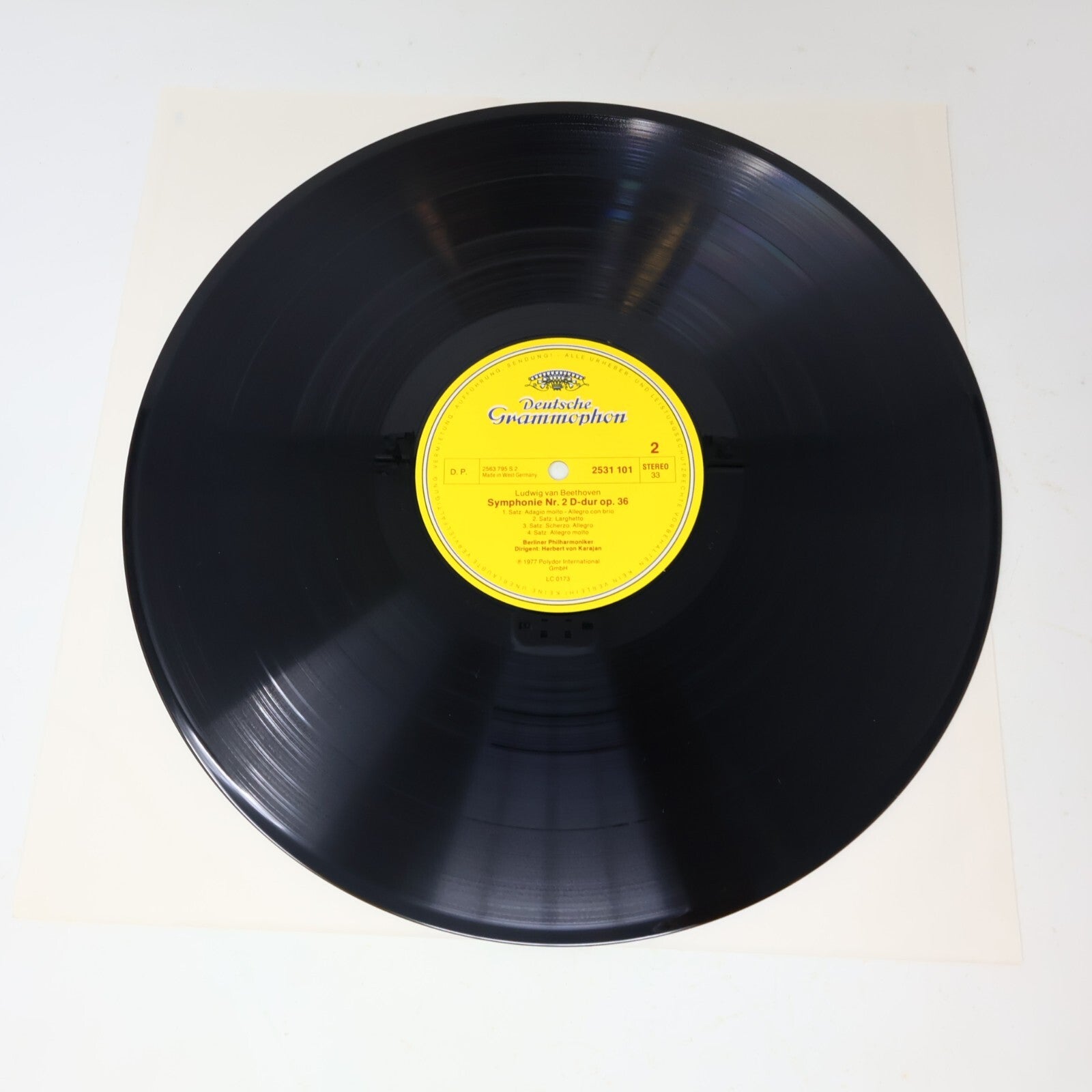 Beethoven Symphonie Nr. 1-2 5-6 8-9 Herbert von Karajan Berliner Lot 4 LP Record