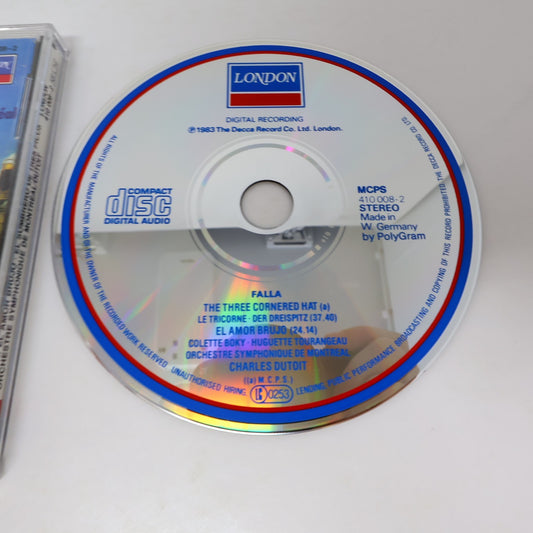 Manuel De Falla CD The Three Cornered Hat/El Amor Brujo Charles Dutoit/OSM/Boky