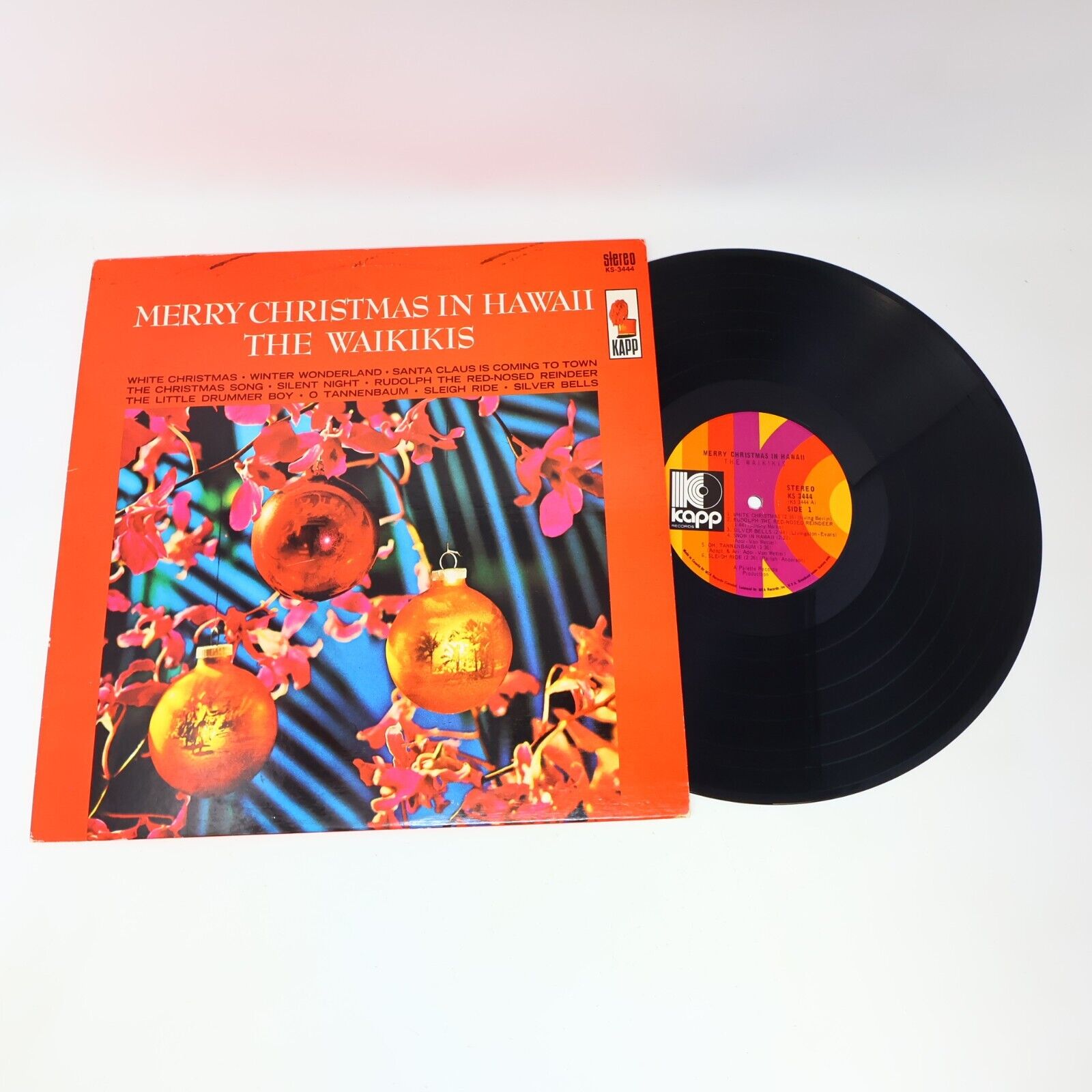 Merry Christmas in Hawaii the Waikikis by Kapp Records 33rpm LP Record KS-3444