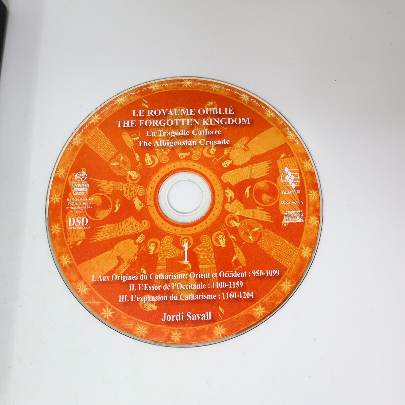 2009 Le Royaume Oublié Croisade Tragédie CD Jordi Savall Hespèrion XXI Alia Vox