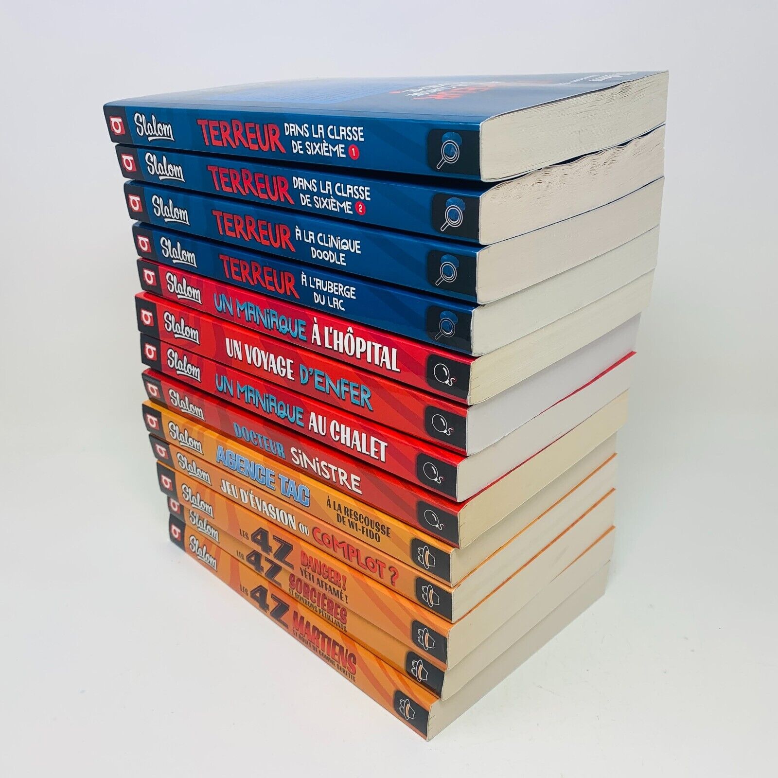 Lot de 13 Livres Slalom Policier/Enquête/Suspense/4Z Enfants 9-12 ans Français