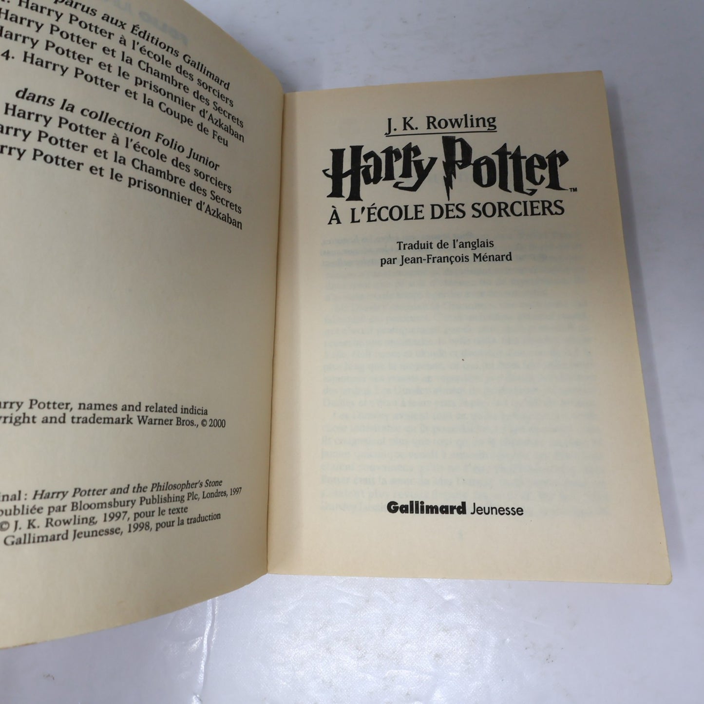 Harry Potter Coffret #1-3 École des Sorciers/Chambre des Secrets/Azkaban Rowling