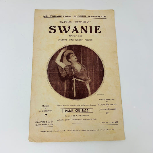 1920 One Step Swanie (Swanee) Partition Français French Harry Pilcer Gershwin