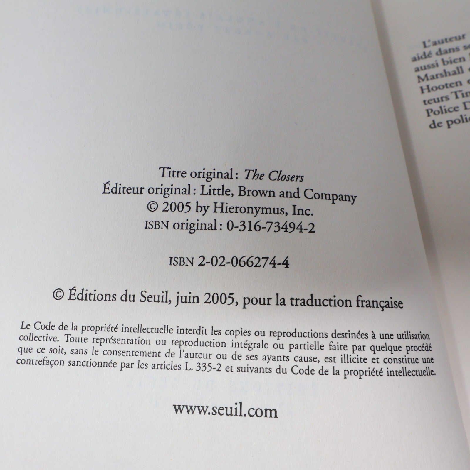 Michael Connelly Lot 6 Livres Deuil Interdit/Los Angeles River/Lumière Morte PB