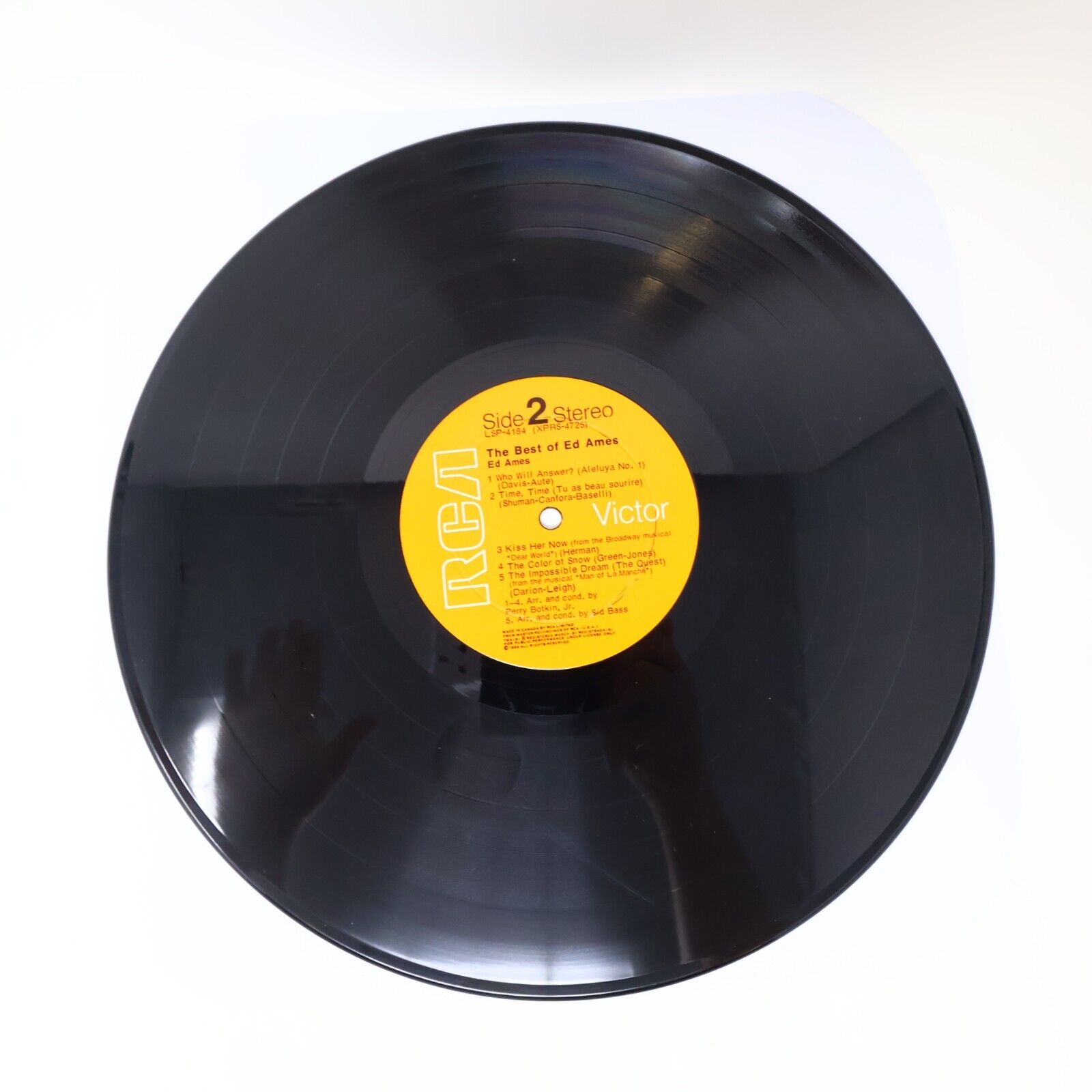 The Best Of Ed Ames LP Vinyl Record RCA LSP 4184 Canada My Cup Runneth Over