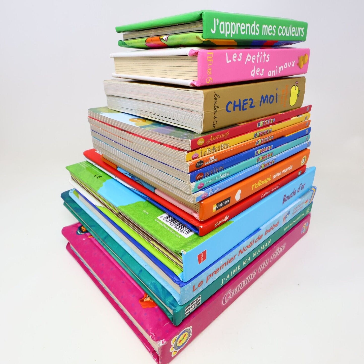 Lot 15 Livres Cartonnés Jeunes Enfants Français Young Children French Bundle Mix