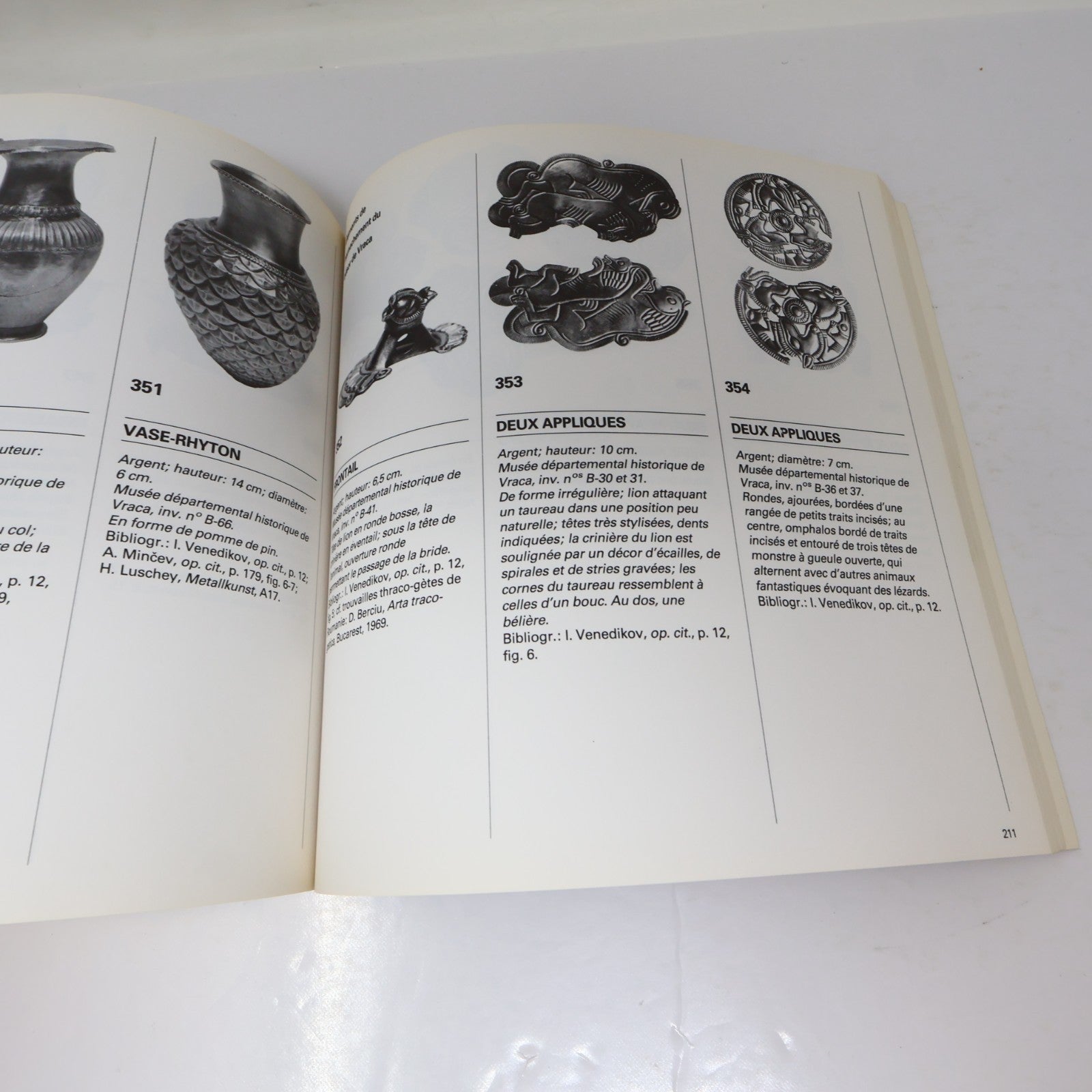 L'Or des Cavaliers Thraces Trésors de Bulgarie 1987 PB Exposition Catalogue Art