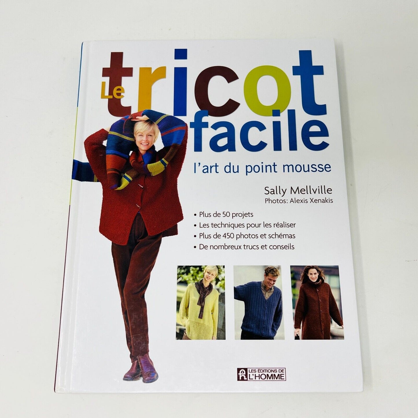2005 Le Tricot Facile L'Art du Point Mousse de Sally Mellville Français/French