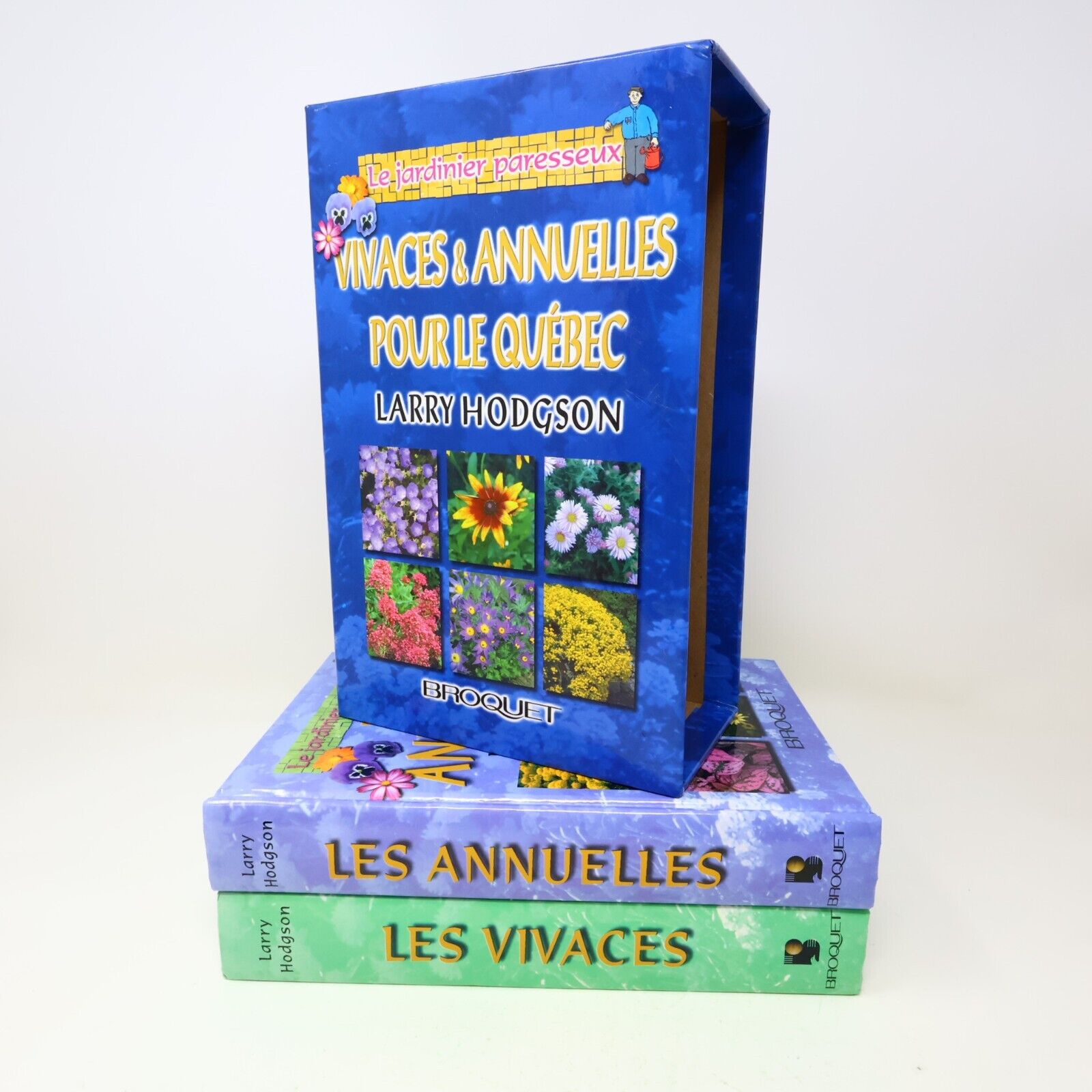 1999 Le Jardinier Paresseux Coffret Les Annuelles/Vivaces de Larry Hodgson Livre