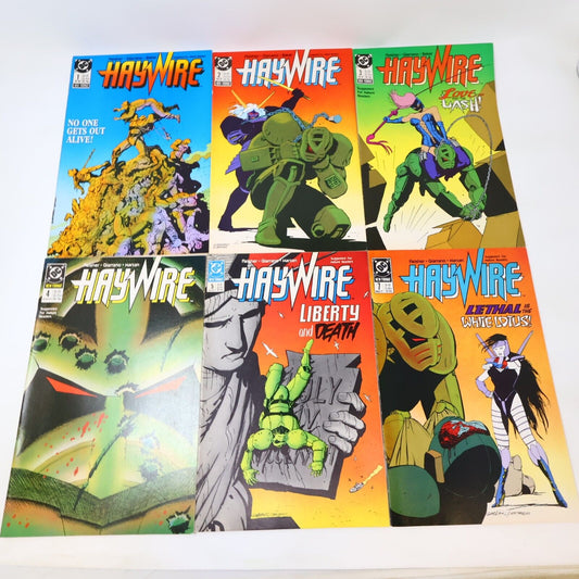 Lot 7 Comics HayWire #1-5, 7-8 Michael Fleisher/Vince Guarrano/Marzan 1980s