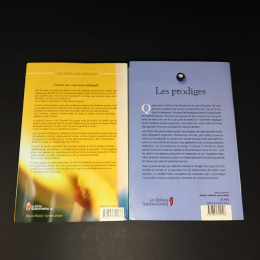 Lot 2 Livres Les Prodiges & Le Point de Bascule de Malcolm Gladwell Affaires