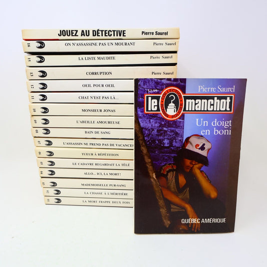 Le Manchot #1-16 Lot 17 Livres Pierre Saurel Français French Québec Amérique 80s