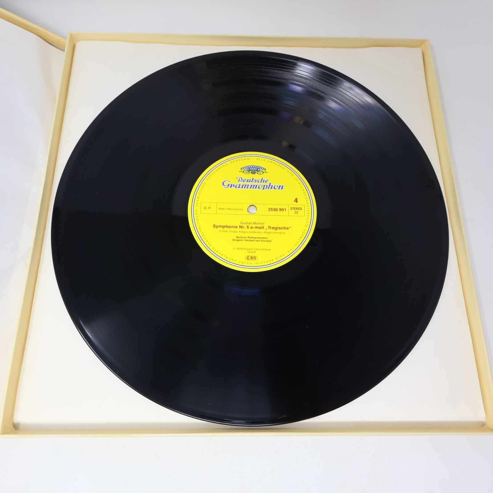 Herbert von Karajan Gustav Mahler Symphonie #6 Tragische 2x LP Record 2707 106