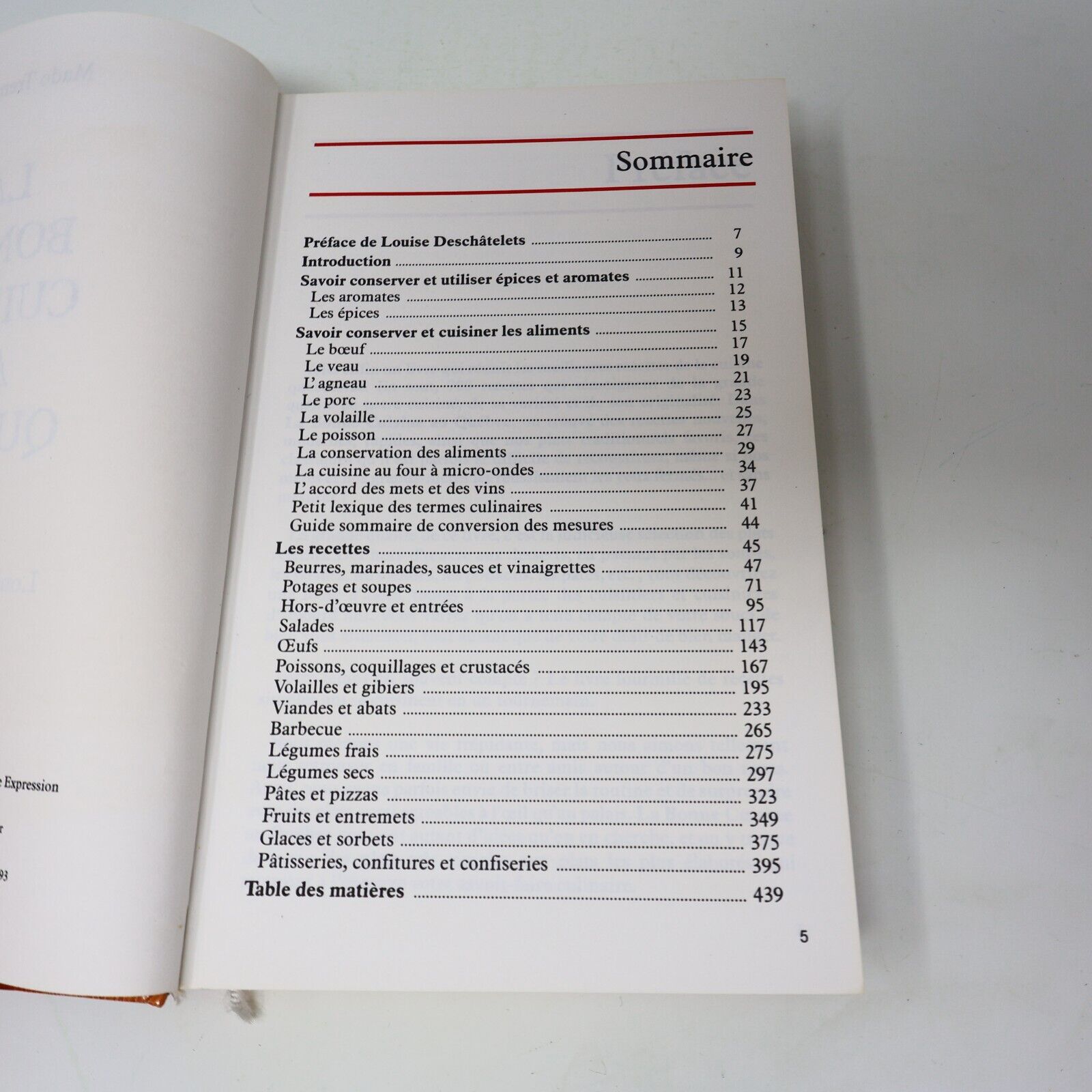 1993 La Bonne Cuisine au Québec de Mado Tremblay Recettes Québec loisirs Livre