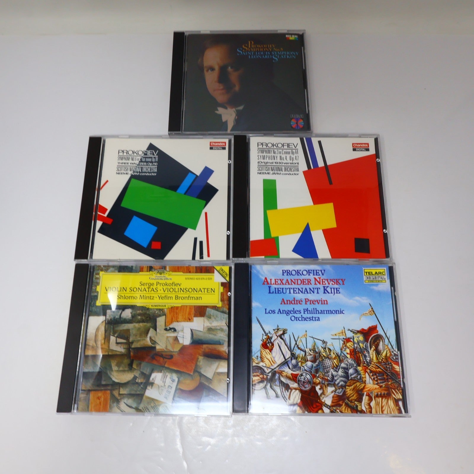 Sergei Prokofiev 9 CDs Lot Symphonies 1 & 5/Romeo & Juliet Excerpts Classical