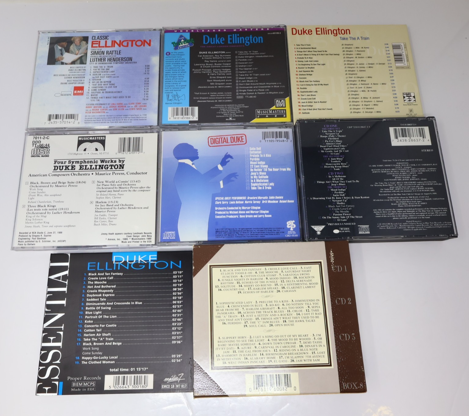 Duke Ellington 8 CD Lot Live at the Blue Note/Anthology/Take the A Train/Classic