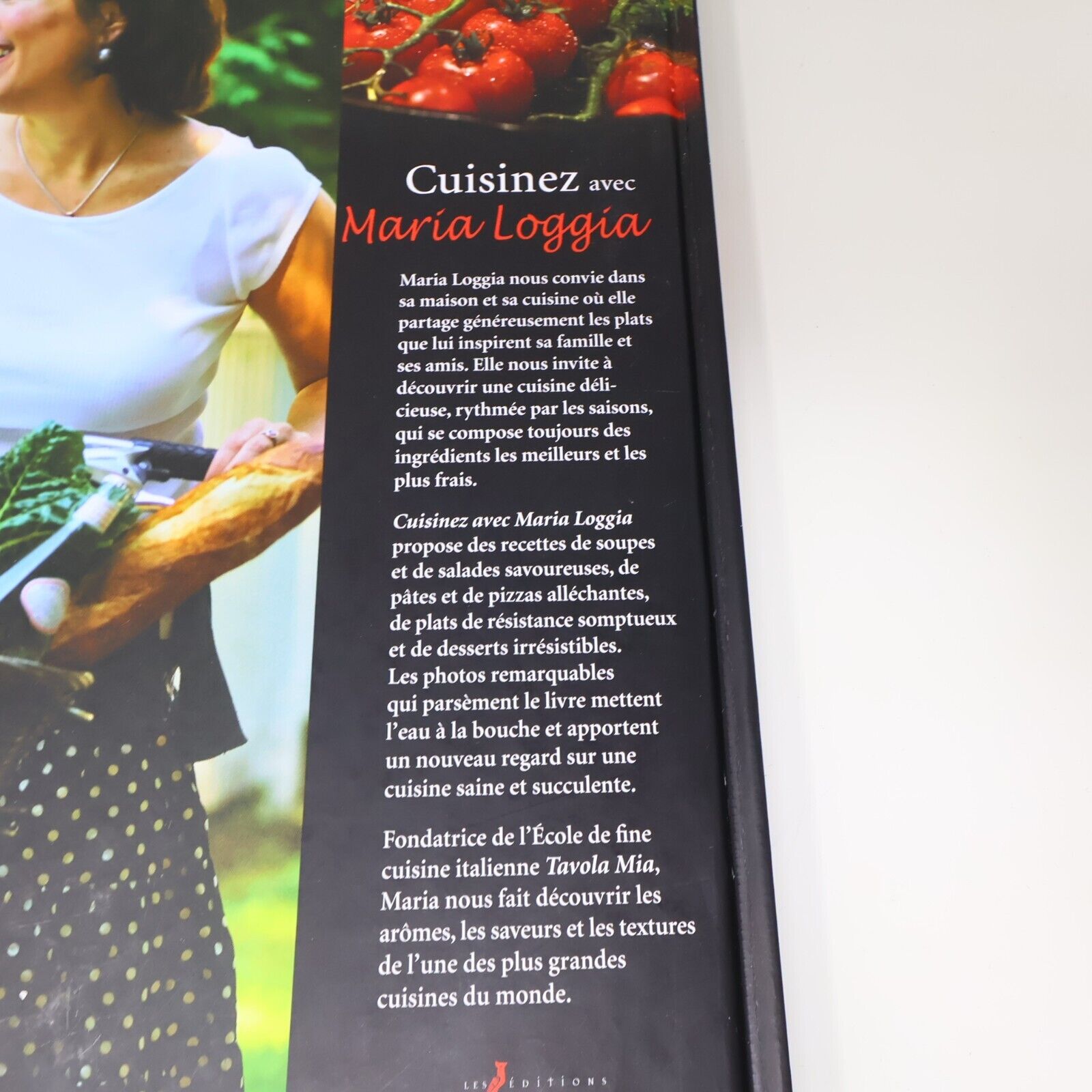 2009 Cuisinez avec Maria Loggia Recettes Italiennes Bouffe Cardinal Français HC