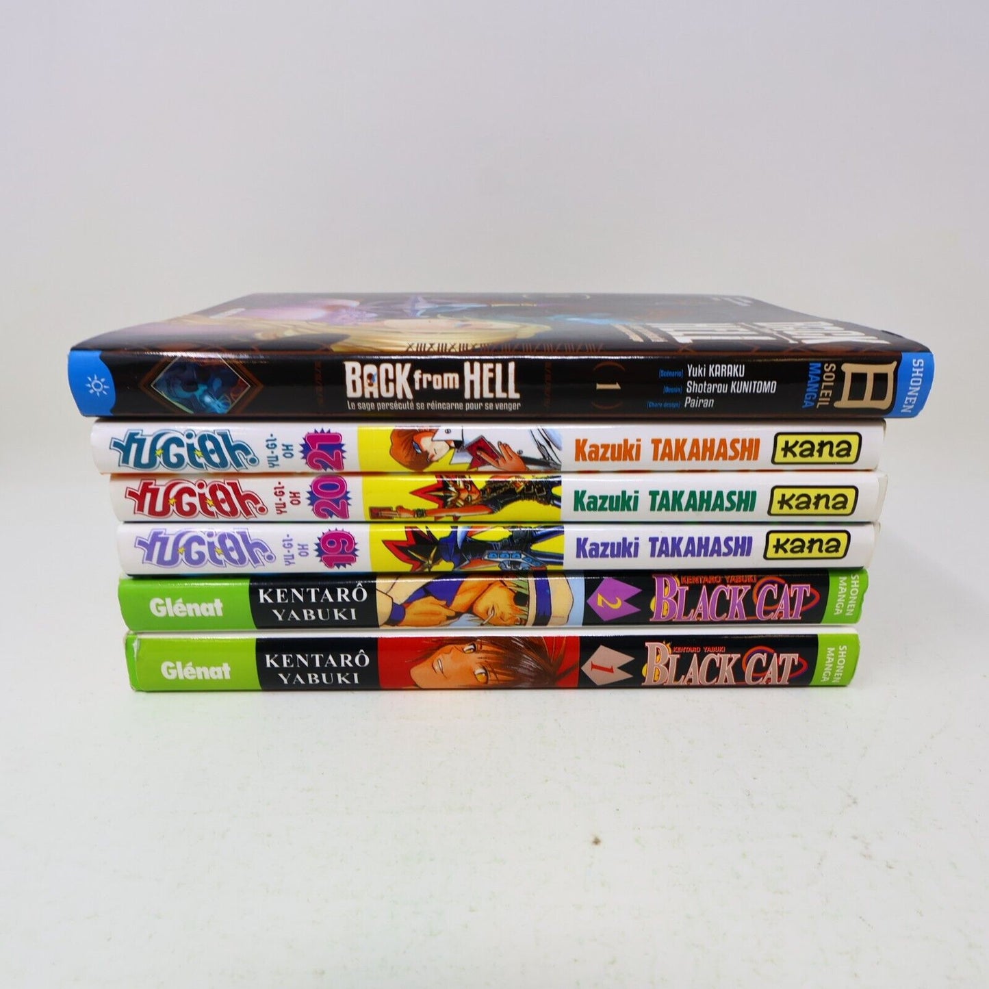Back From Hell Yugioh Black Cat Lot 6 Mangas Français French Kana/Glénat/Soleil