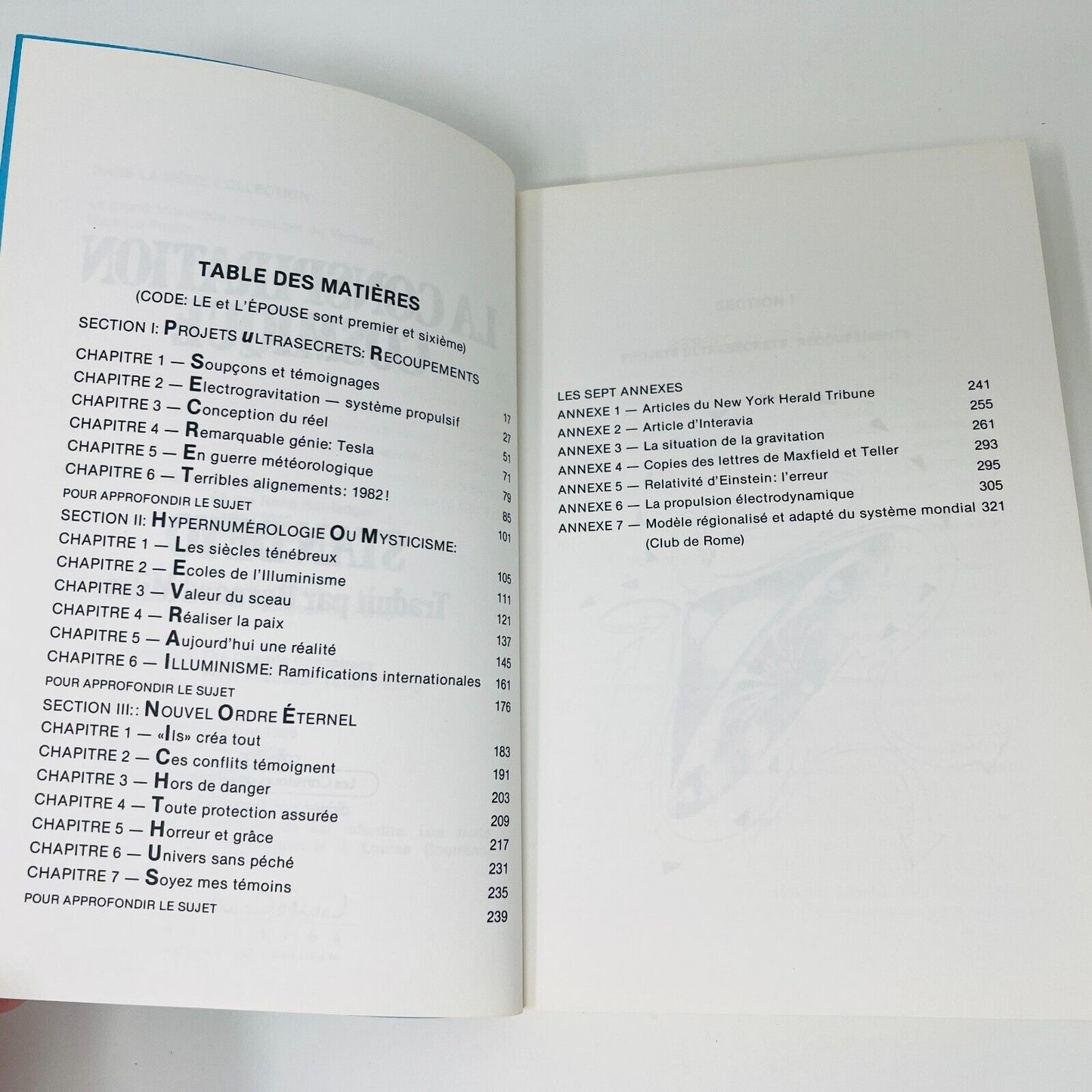 1986 La Conspiration Cosmique de Stan Deyo Livre Français Paranormal Ovnis Vtg