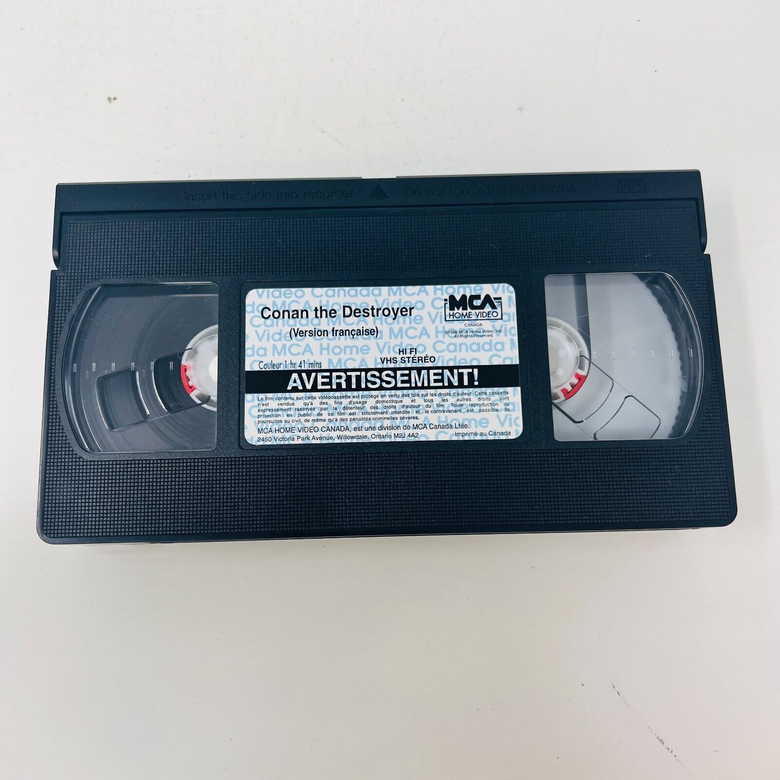 Conan Le Barbare/Destructeur Lot VHS NTSC Testés Français/French Schwarzenegger