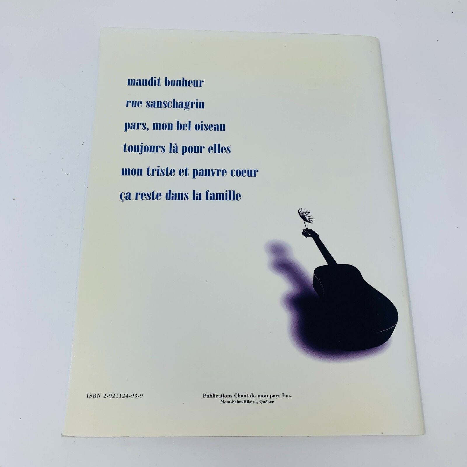 1999 Michel Rivard Maudit Bonheur Extraits Partitions Songbook Québec Français