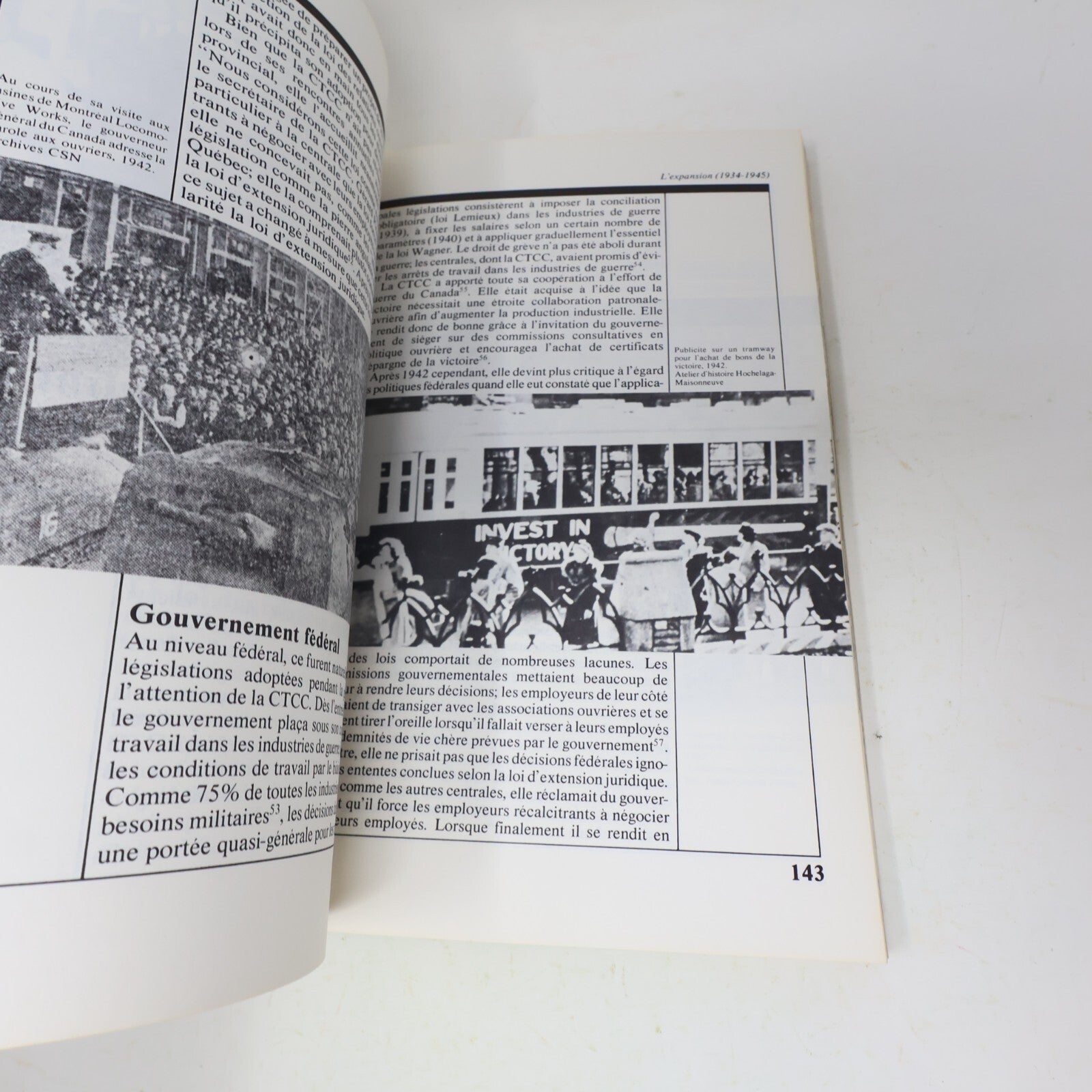 1981 Histoire de la Csn 1921-1981 Jacques Rouillard Boréal Syndicalisme Français