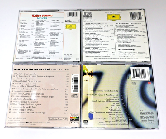 Placido Domingo 4 CD Lot Granada Greatest Hits/Verdi & Puccini/My Latin Soul 2