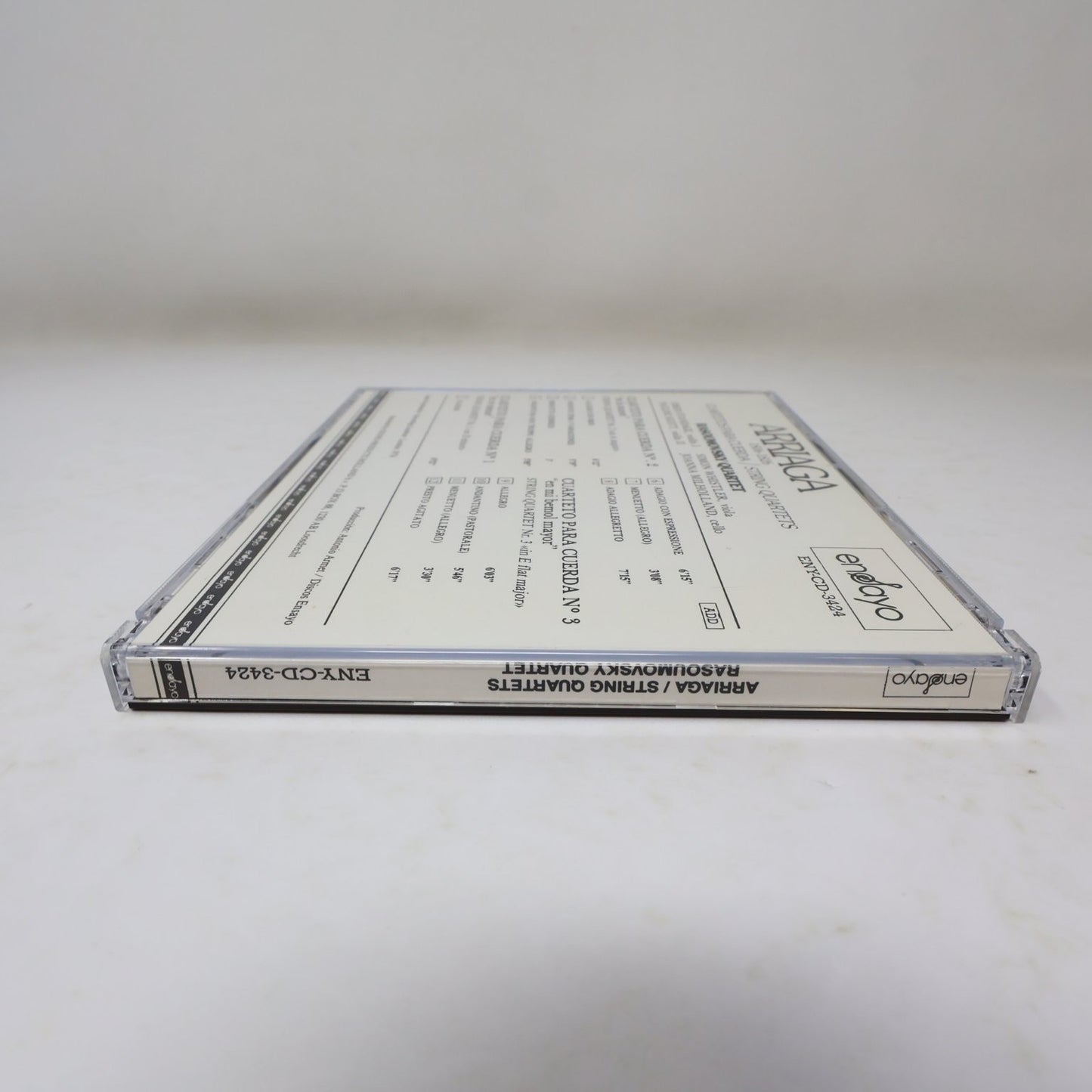 Arriaga String Quartets CD Rasoumowsky Quartet Classical Ensayo ENY-CD-3424
