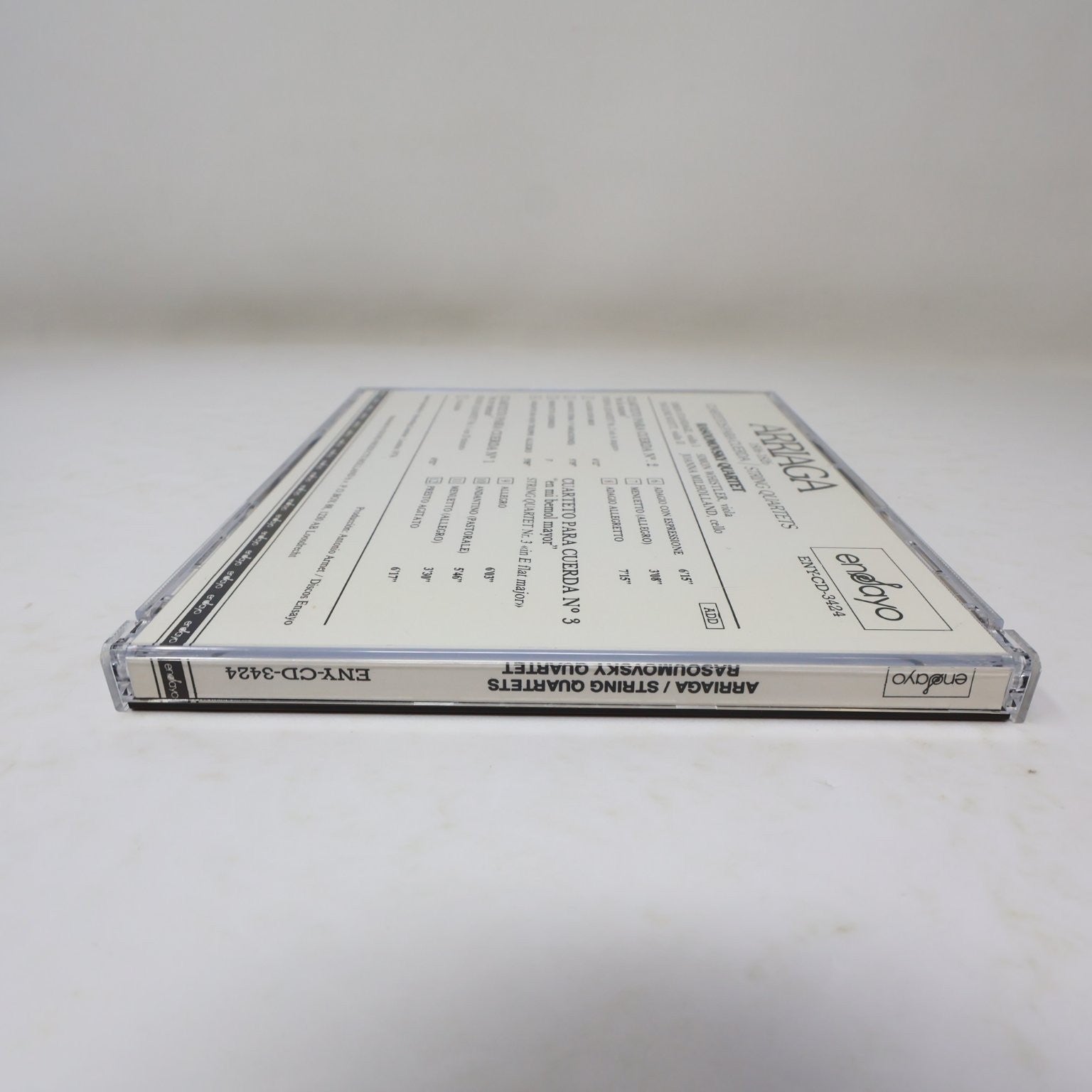 Arriaga String Quartets CD Rasoumowsky Quartet Classical Ensayo ENY-CD-3424