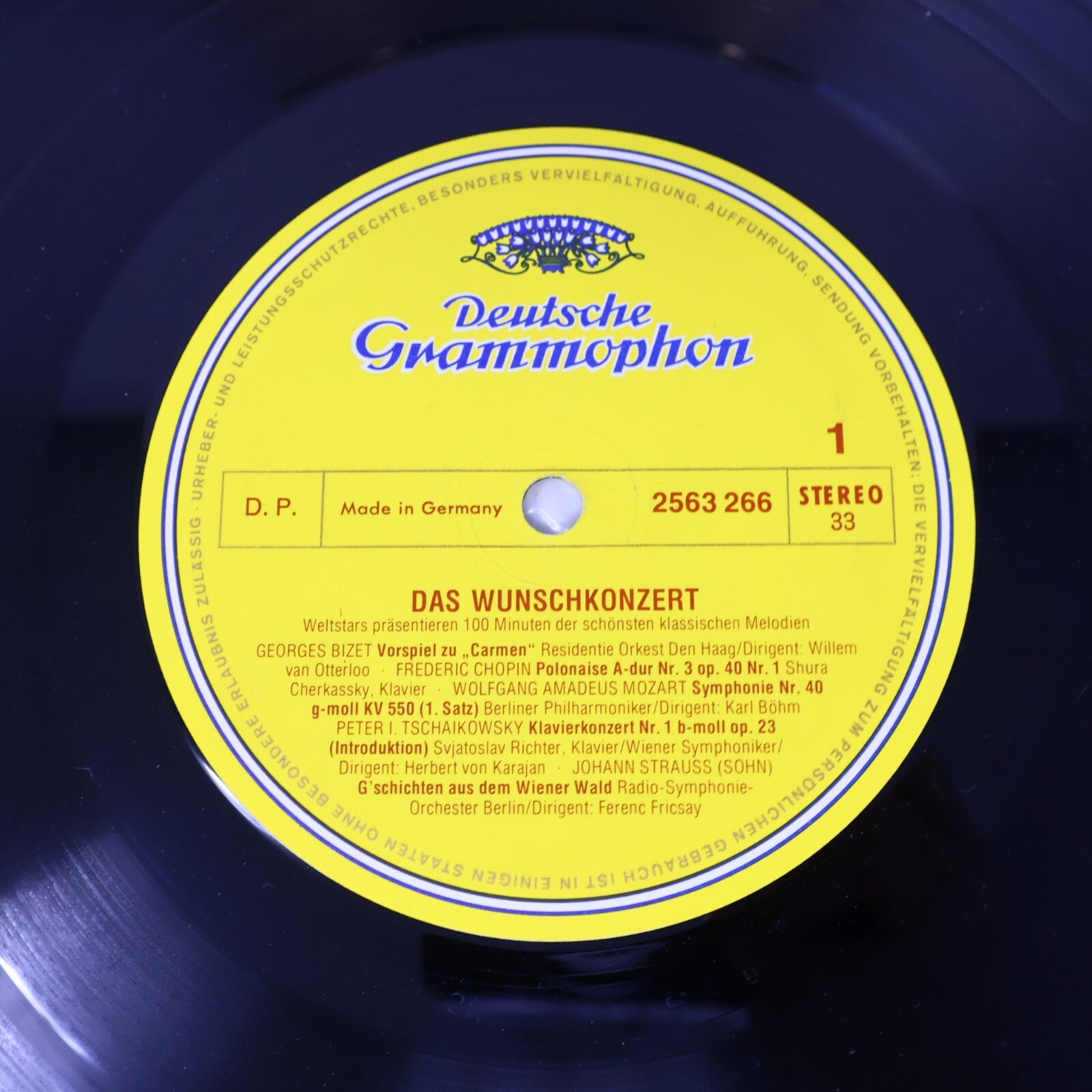 The Super Concert Karajan Berliner Böhm Kubelik Fricsay 2x LP Record 2721 073