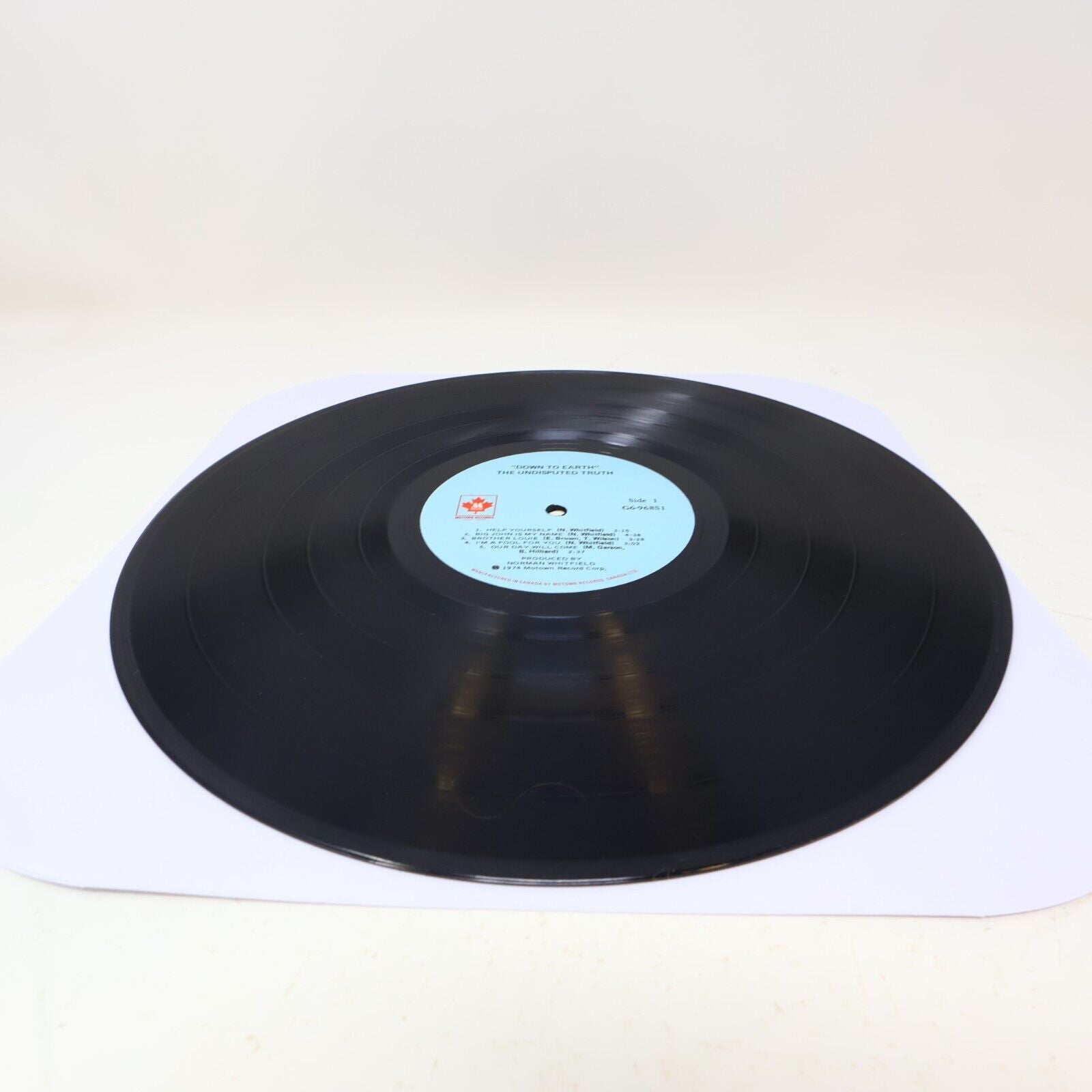 The Undisputed Truth Down To Earth LP Record Vinyl Motown G6-968S1 Canada 1974