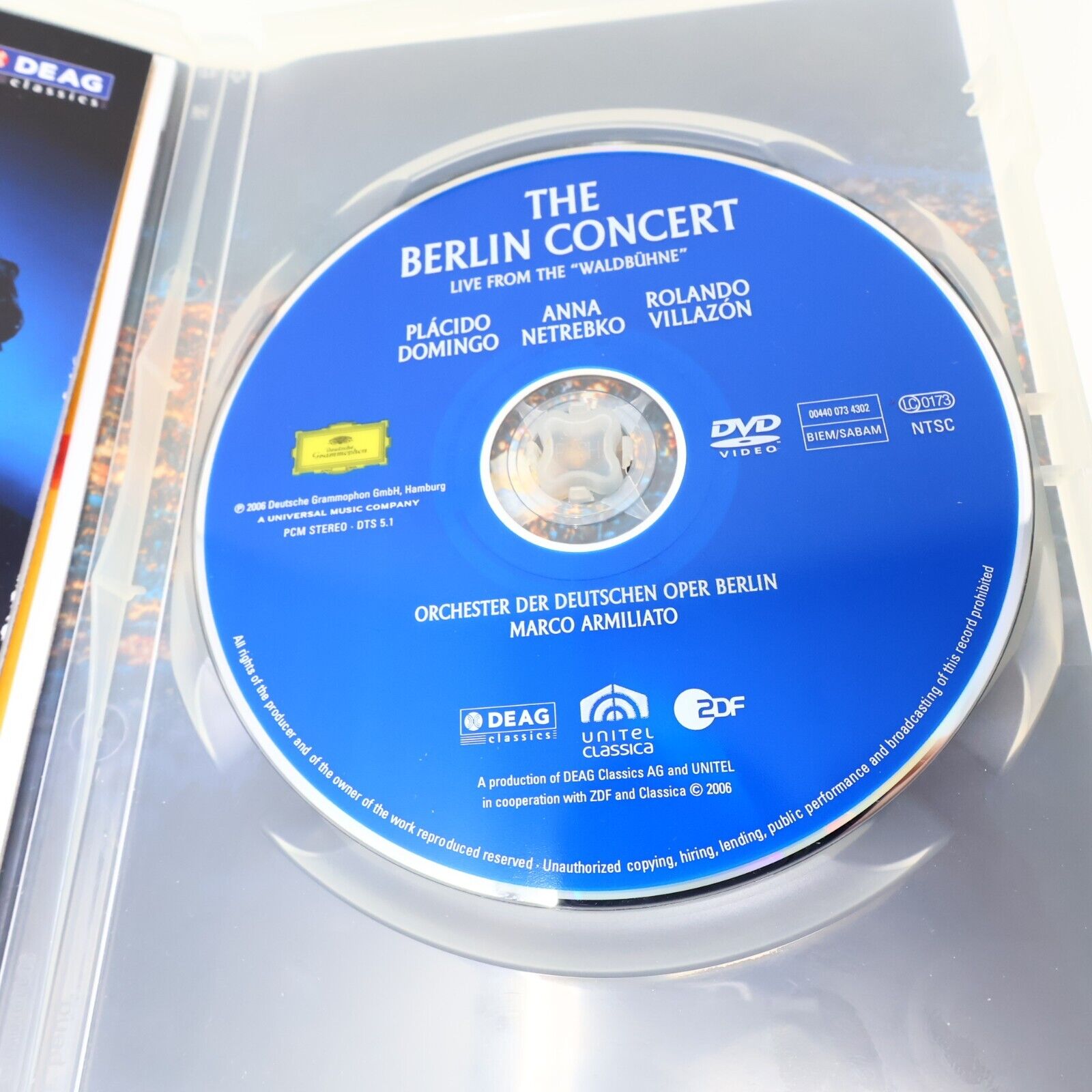 The Berlin Concert Live from the "Waldbühne" DVD Placido Domingo NTSC Tested